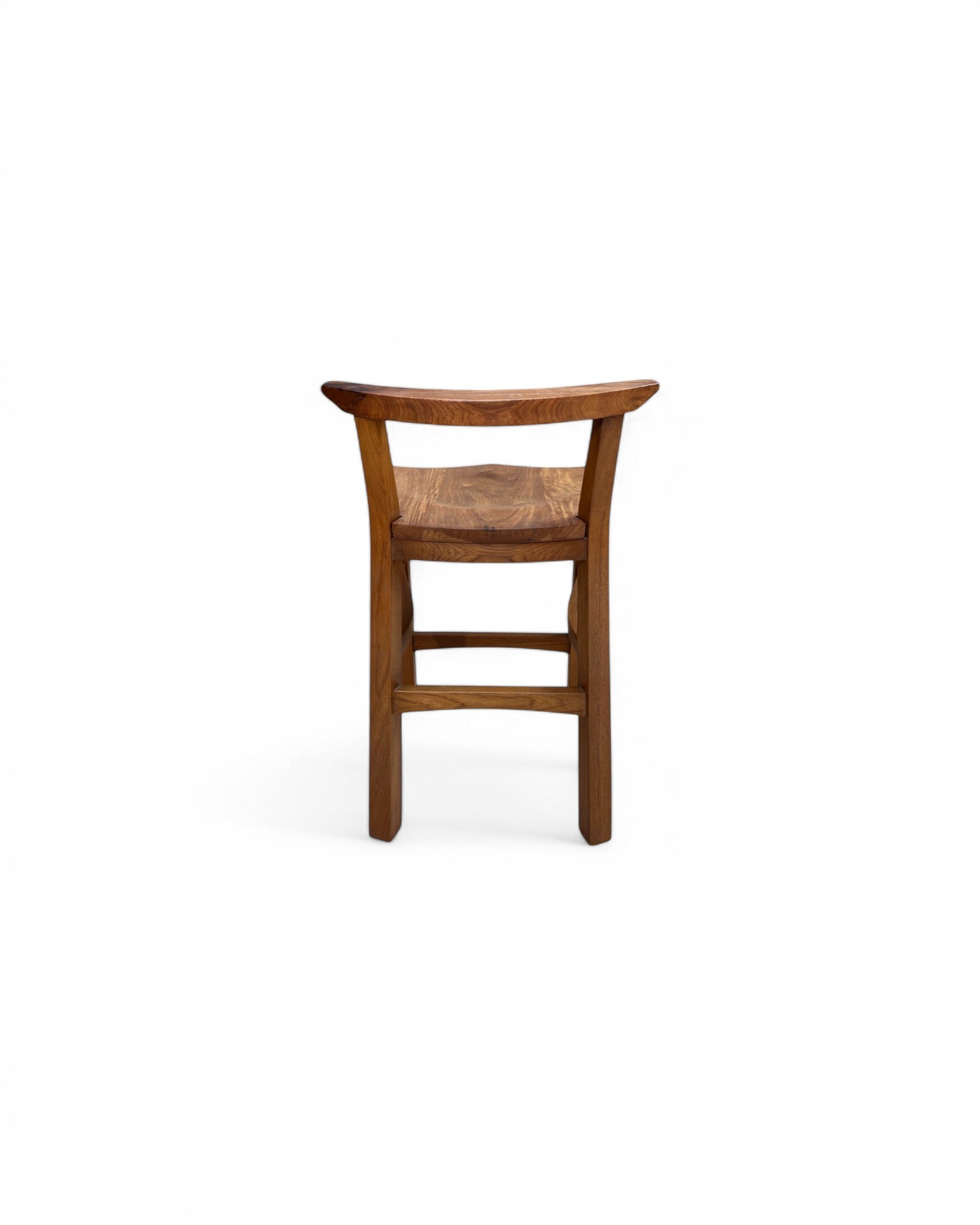 Rosewood Traditional Curved Bar Stool