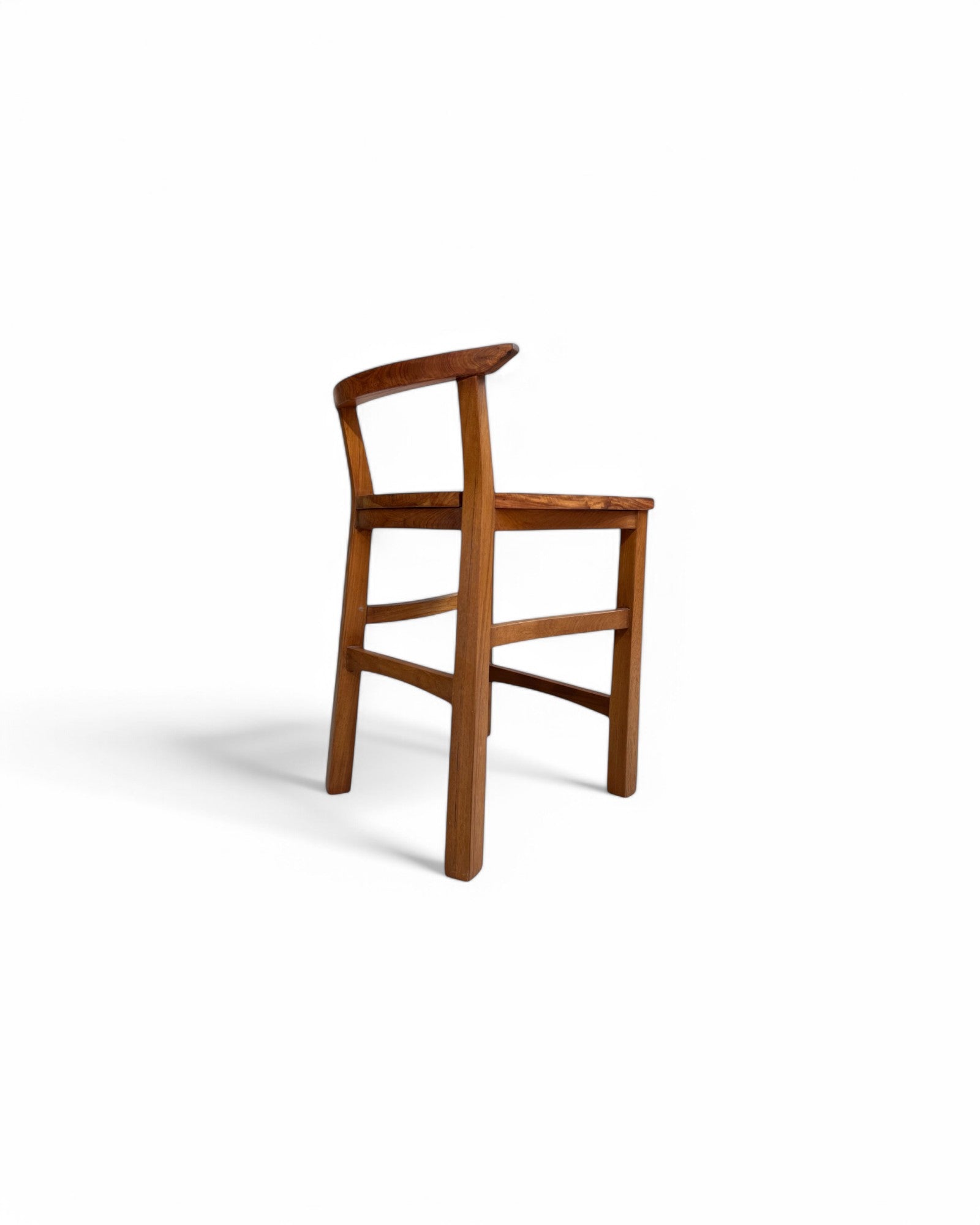 Rosewood Traditional Curved Bar Stool