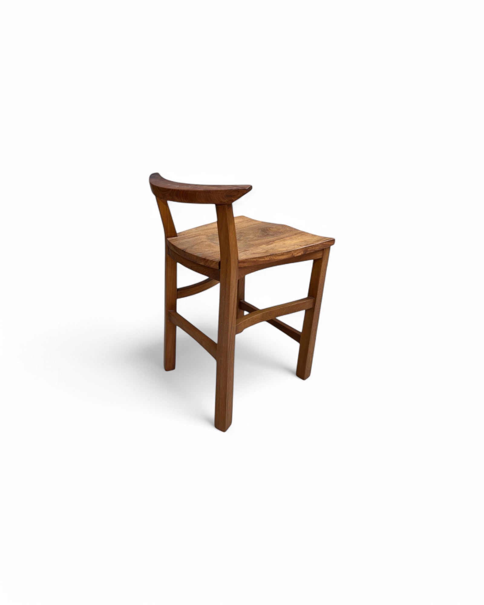 Rosewood Traditional Curved Bar Stool