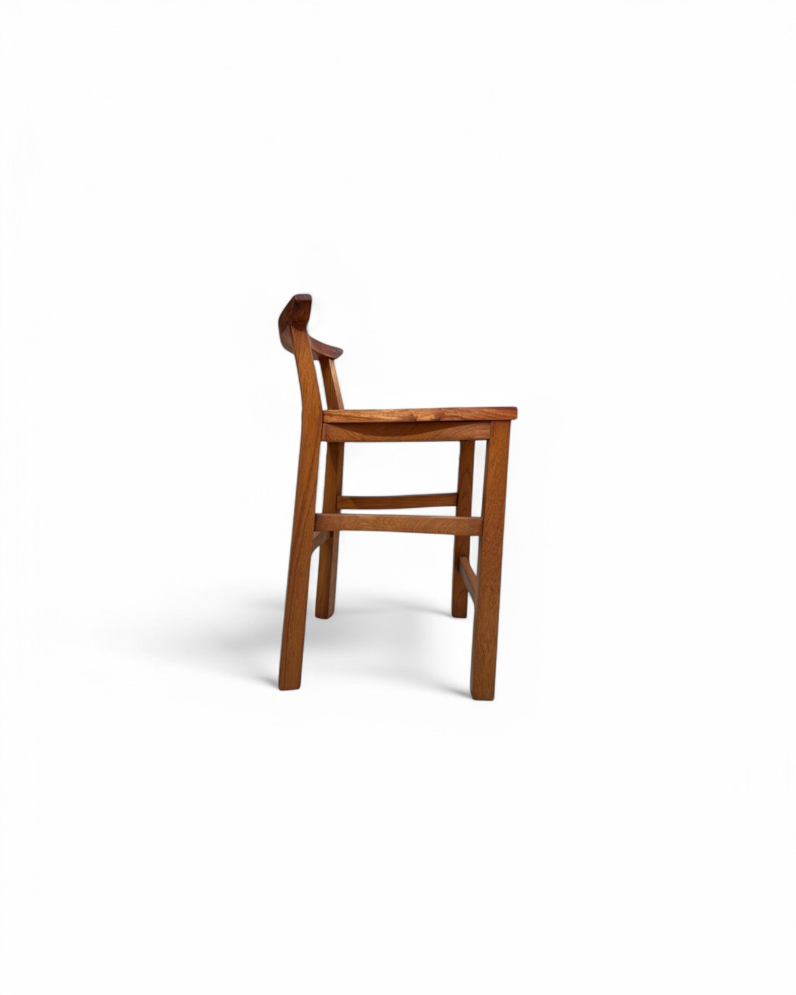 Rosewood Traditional Curved Bar Stool