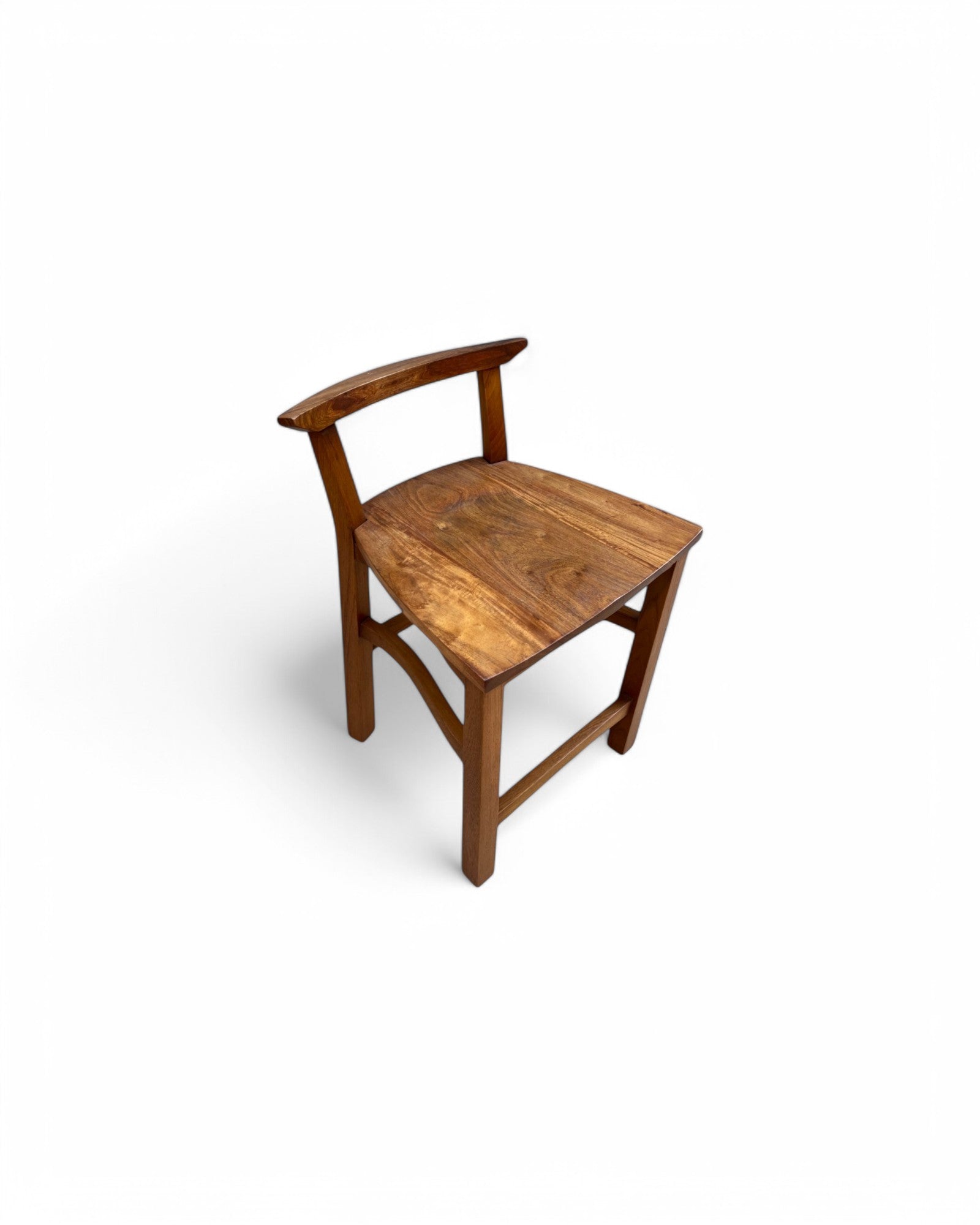 Rosewood Traditional Curved Bar Stool
