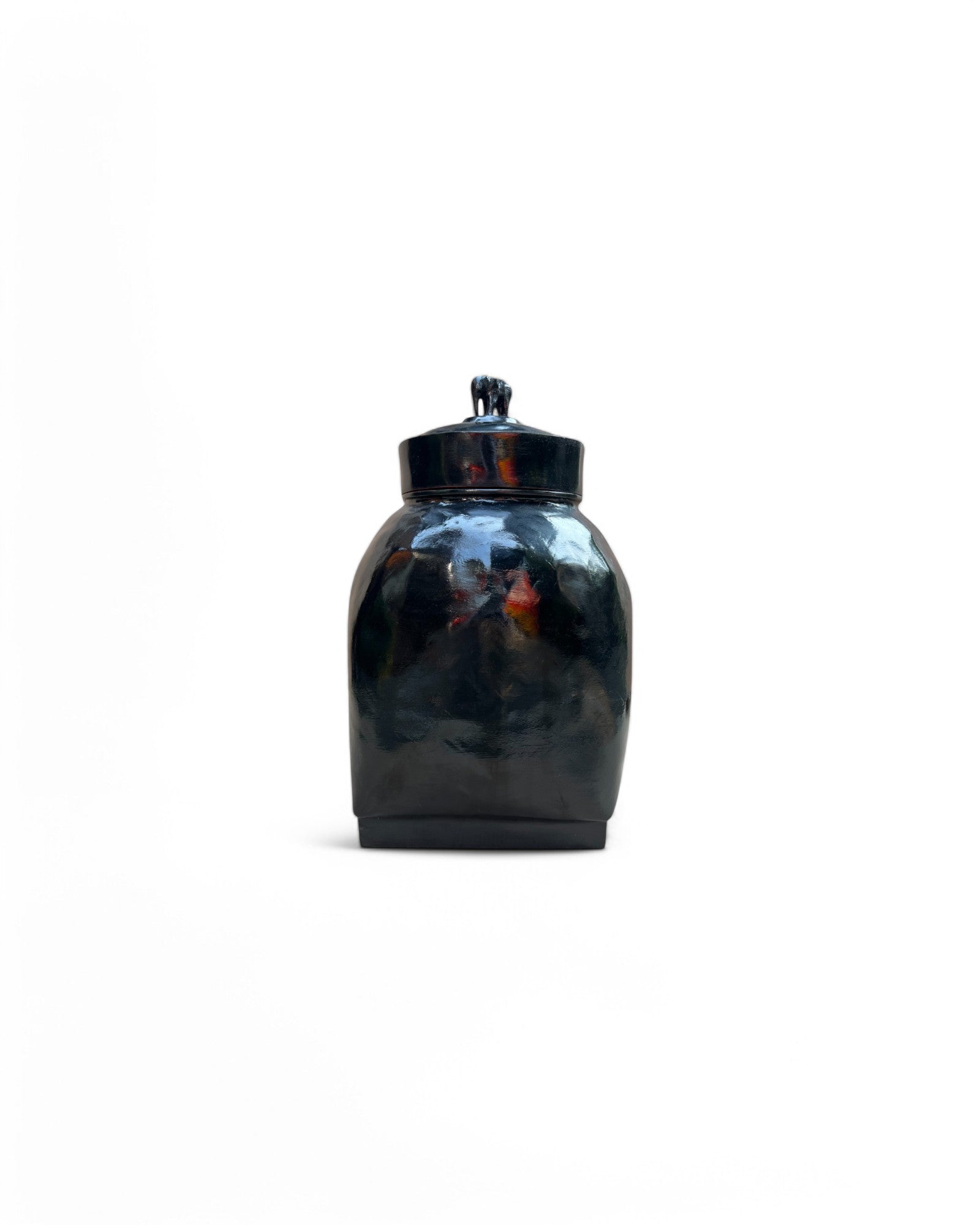 Elephant Lacquered Storage Basket (Large)