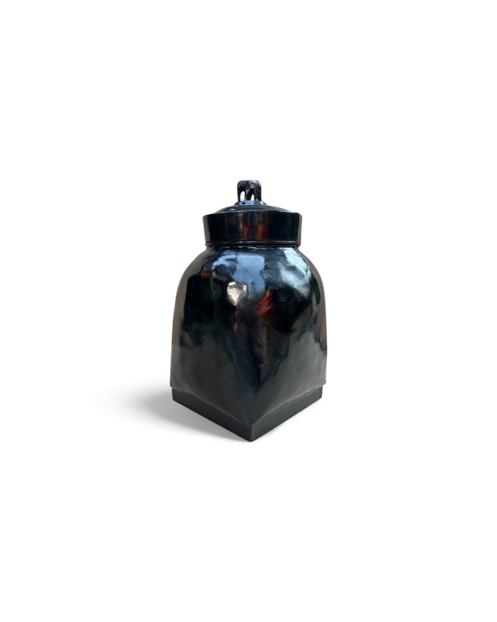 Elephant Lacquered Storage Basket (Large)