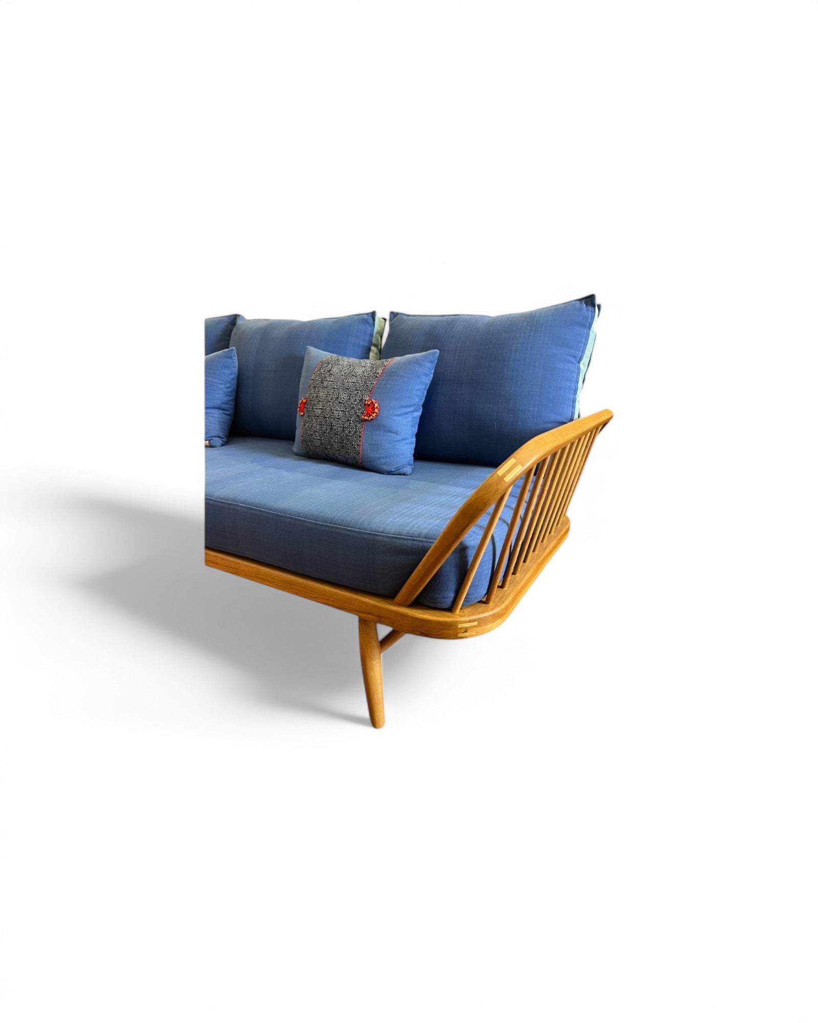 Cradle Board Oak Thai Weave 3 Seater Sofa