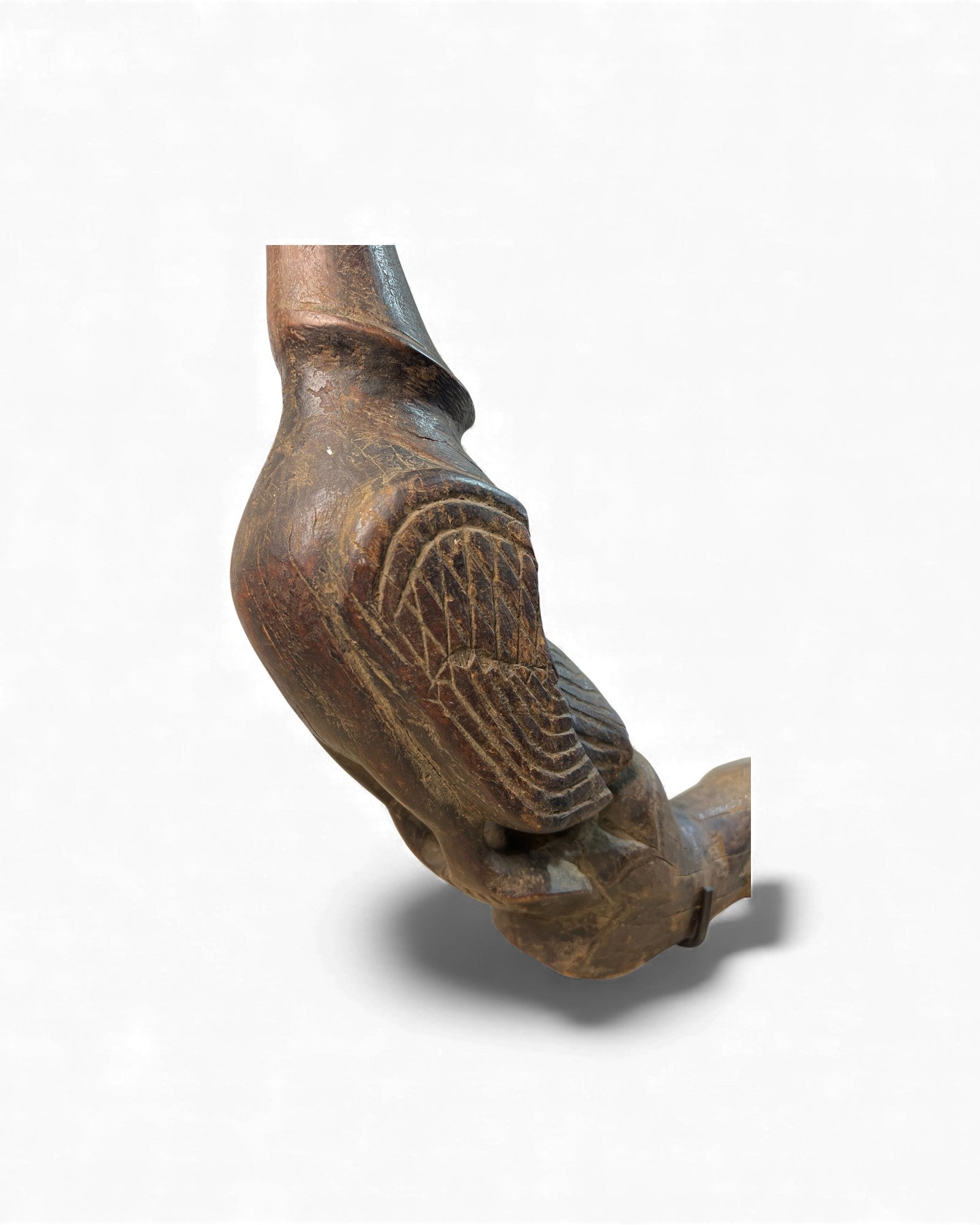 Burmese Hardwood Oxcart Finial Sculpture - Surround Living - 9