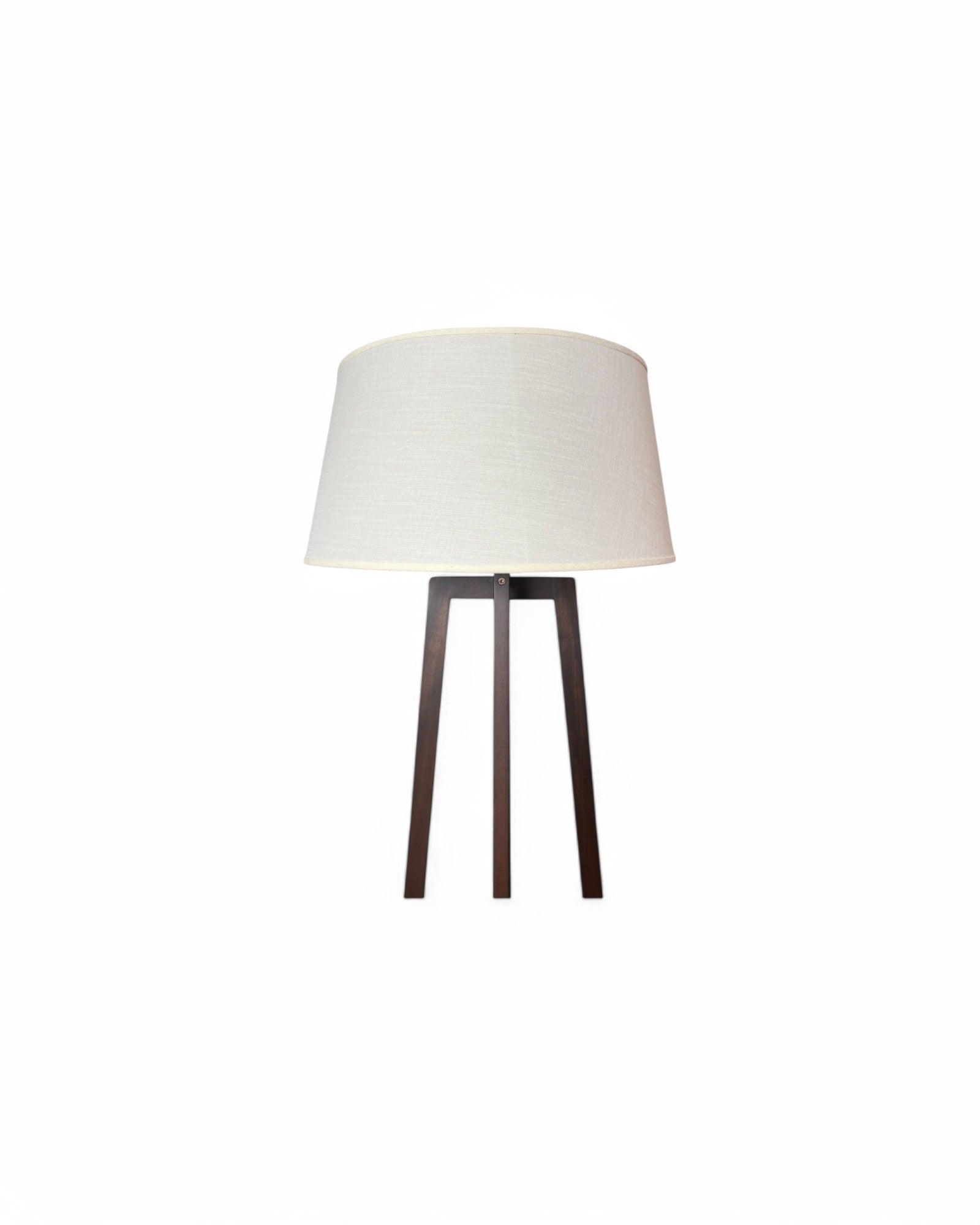 Dark Finish White Shade Nested Floor Lamp (4 Legs)