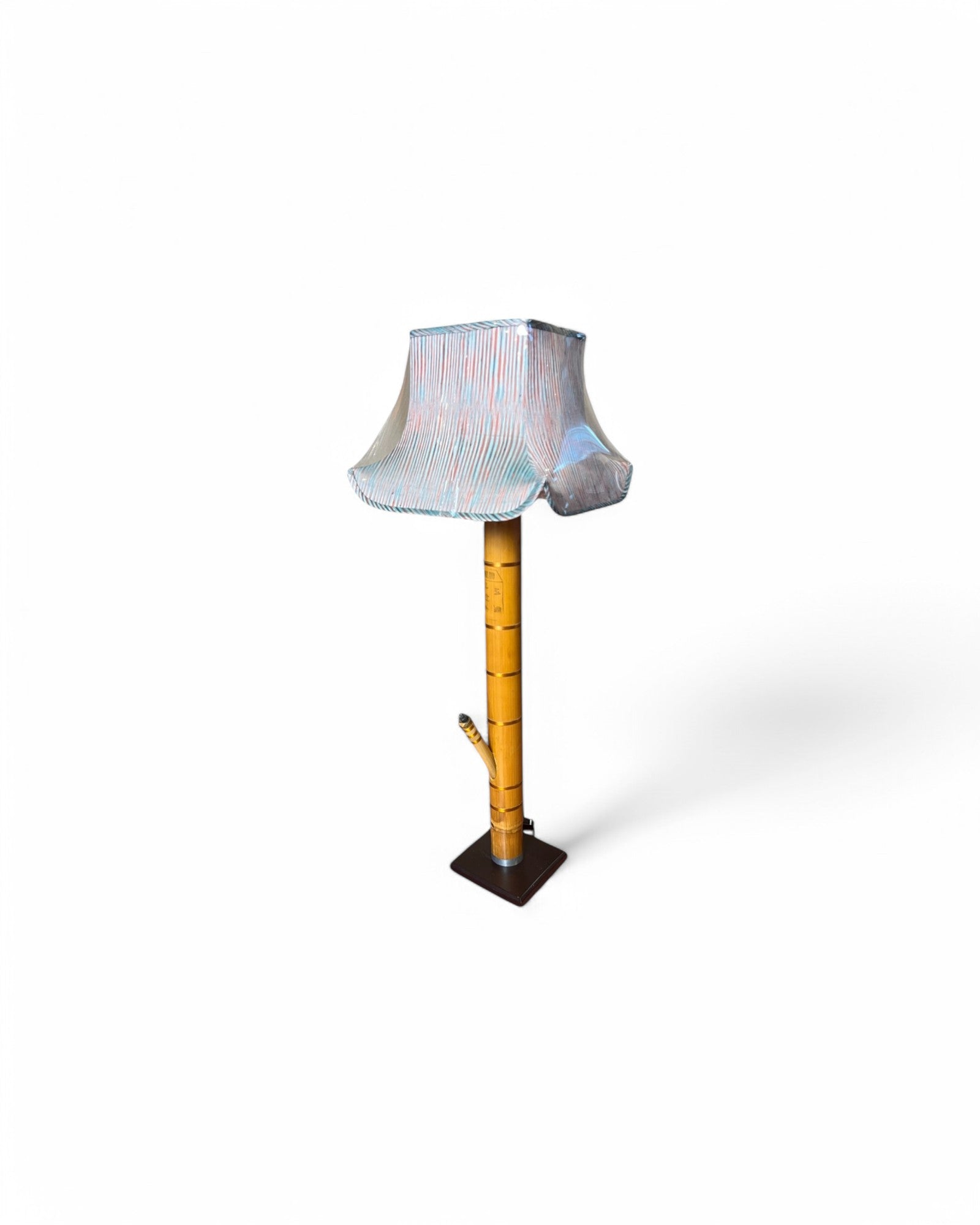 Bong Stand Thai Weave Shade Table Lamp