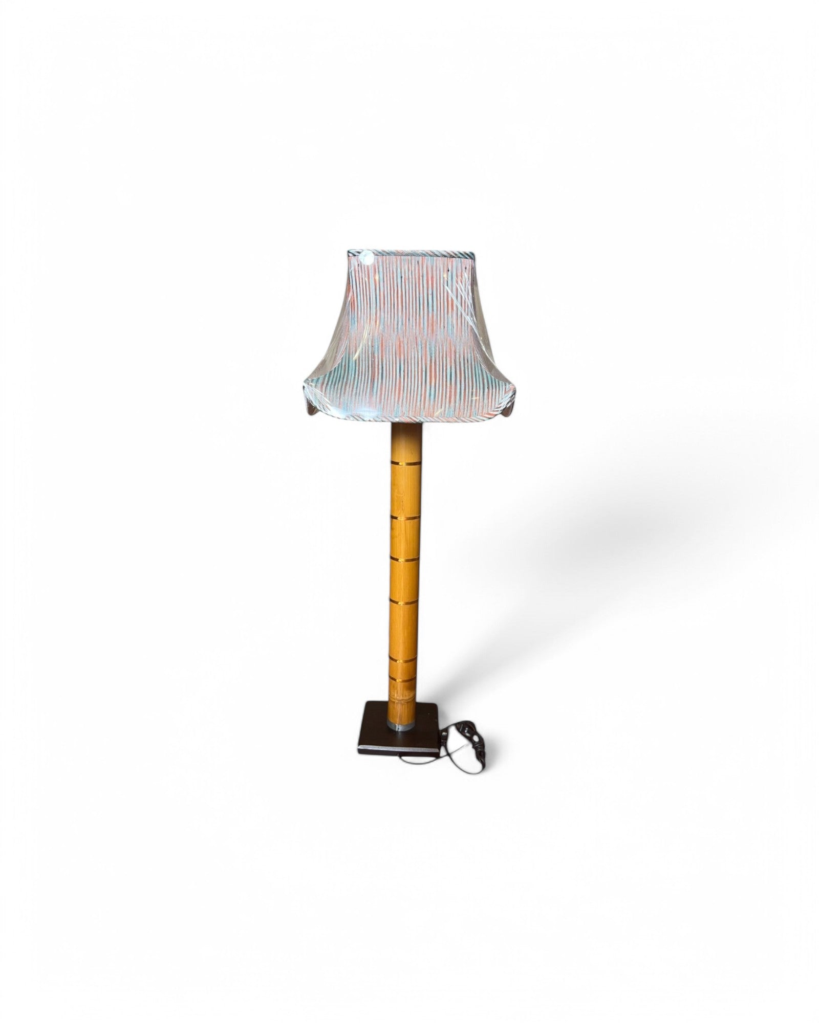 Bong Stand Thai Weave Shade Table Lamp