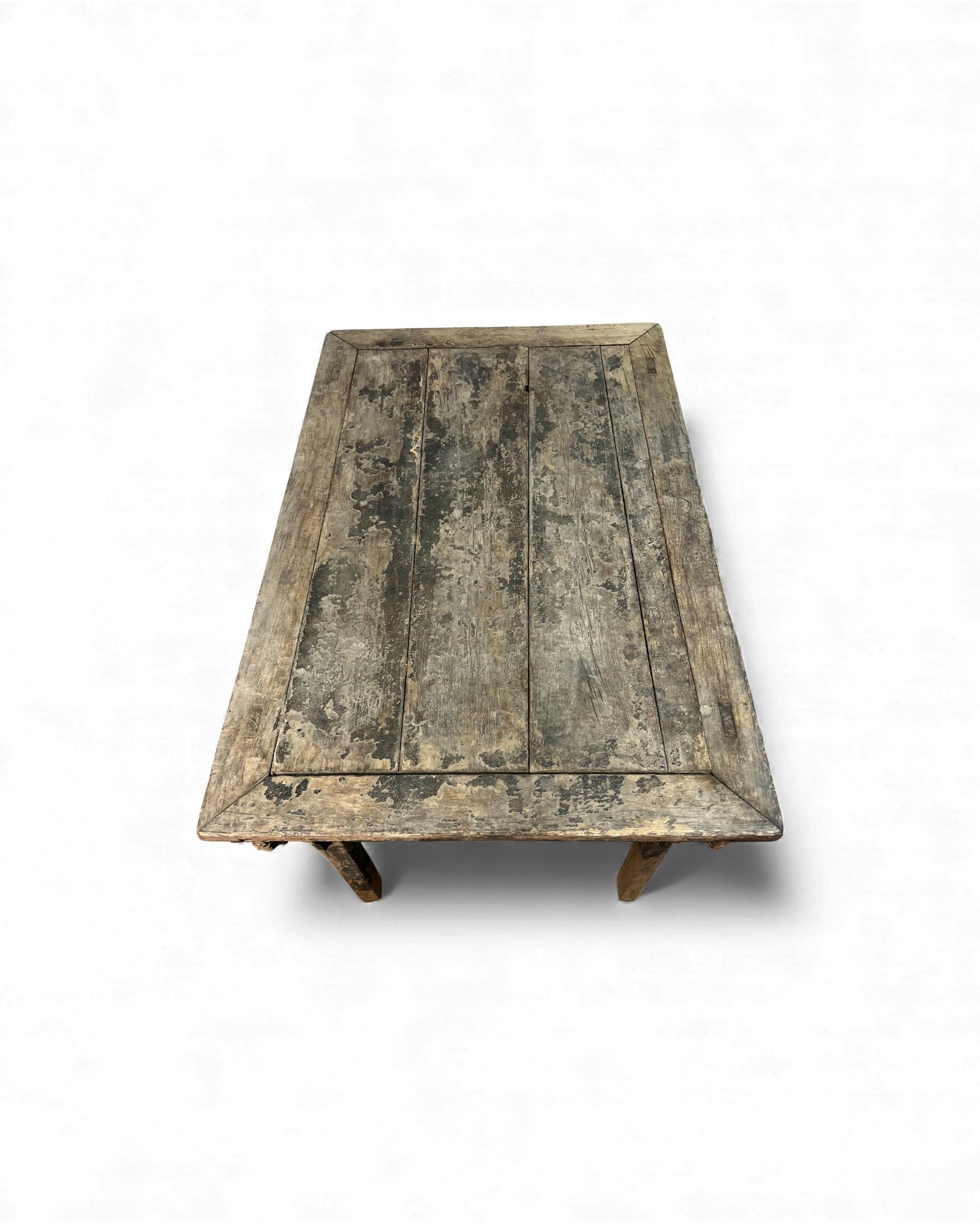 Chinese Carved Coffer with Traces of Red & Black Lacquer, Elm Wood - Surround Living - 48