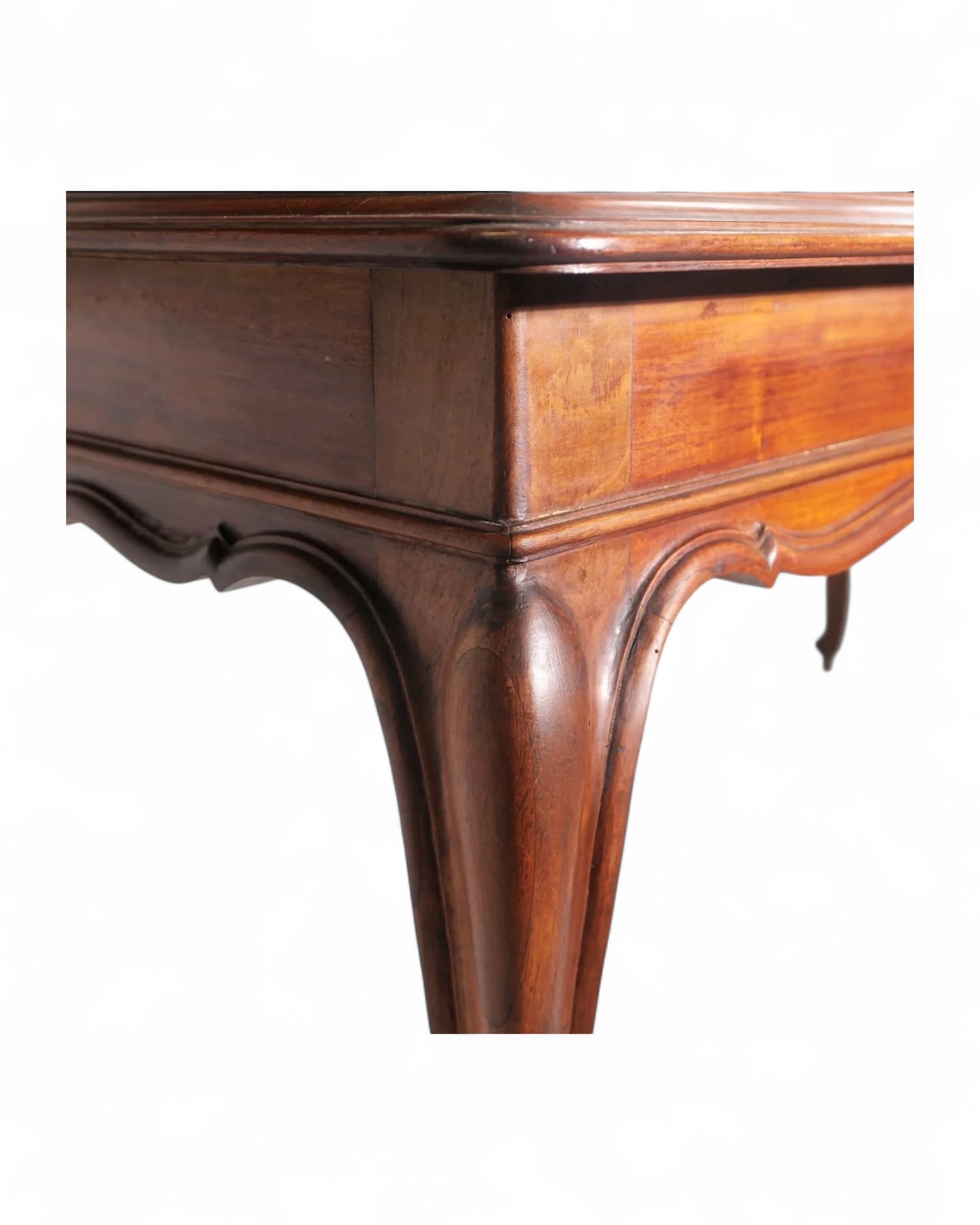 Italian Solid Walnut Louis XV Dining Table