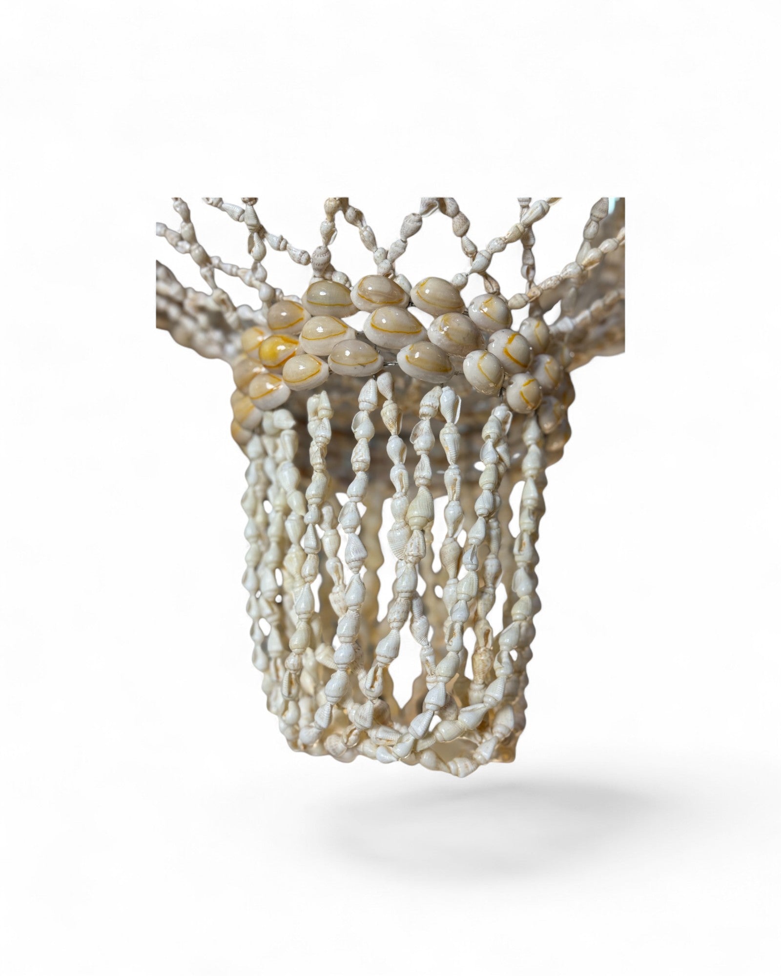 Bohemian Macramé & Shell Tiered Chandelier