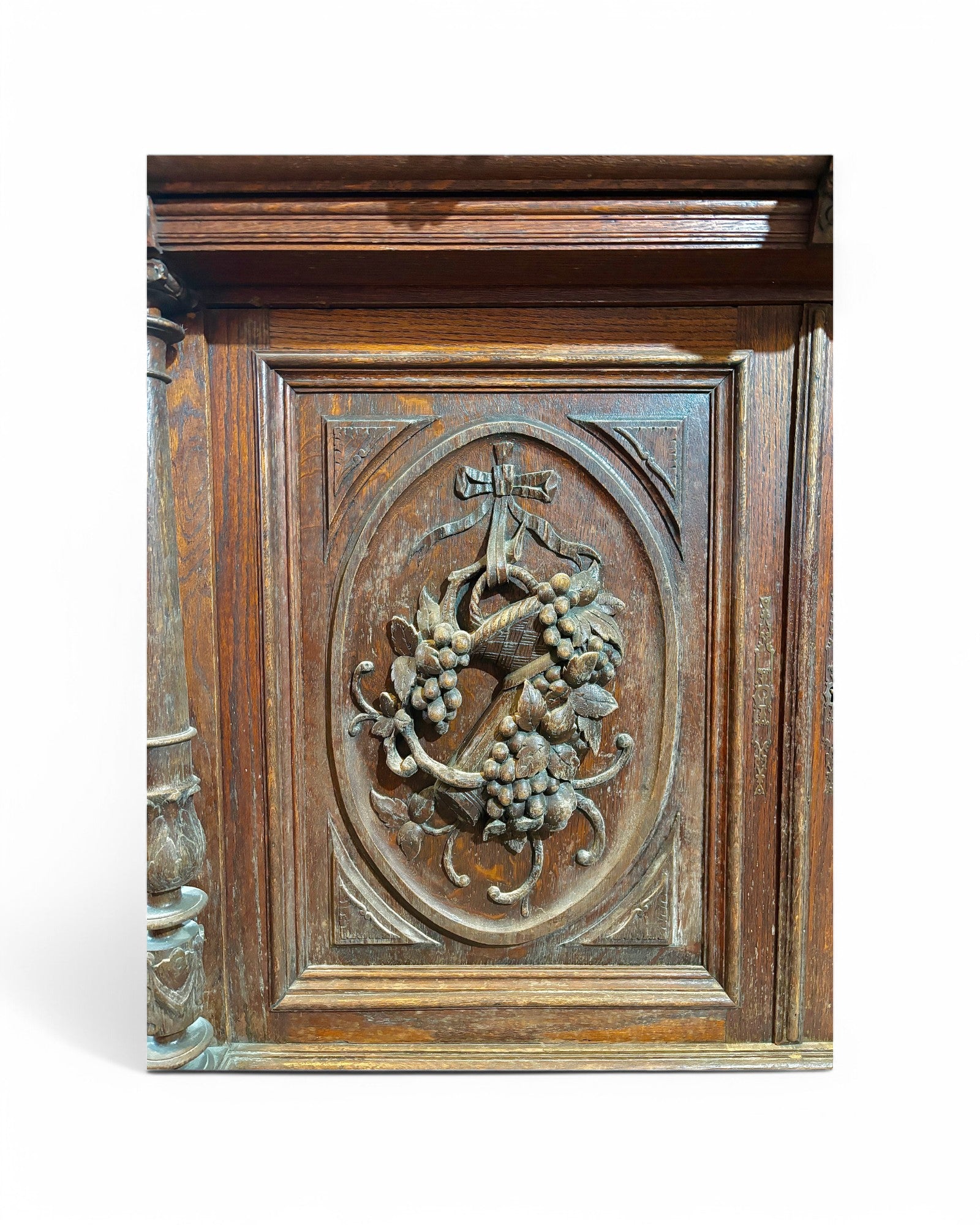 Rare French Edwardian Antique Coloured Glass Accent