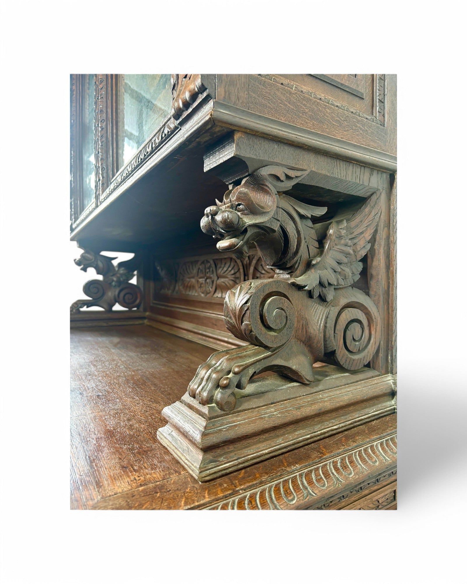 Rennaisance Carved Antique Dresser/Cabinet