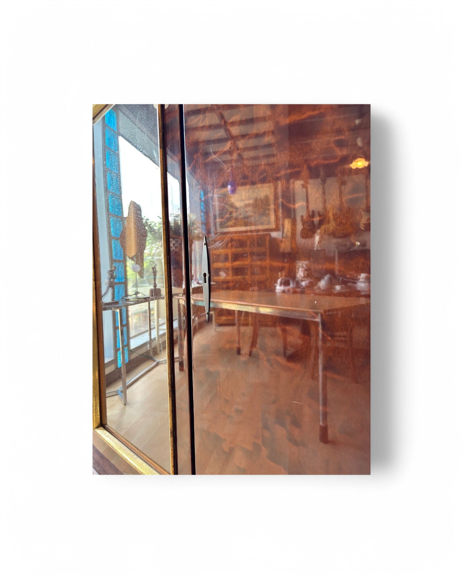 Mid-Century Modern German Lacquered Liquor Cabinet