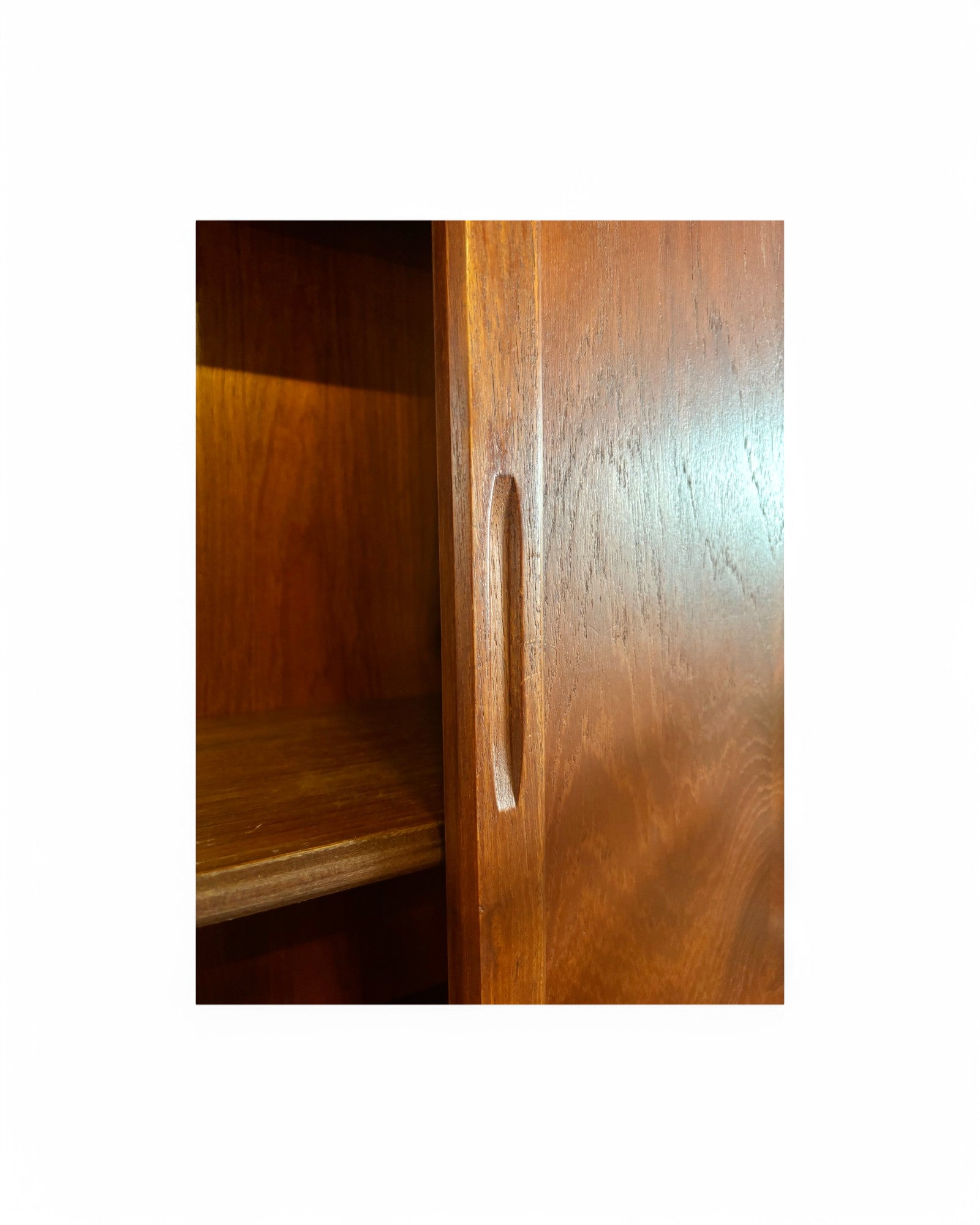 Dark Walnut Art Deco Wood Cabinet England "Matte"