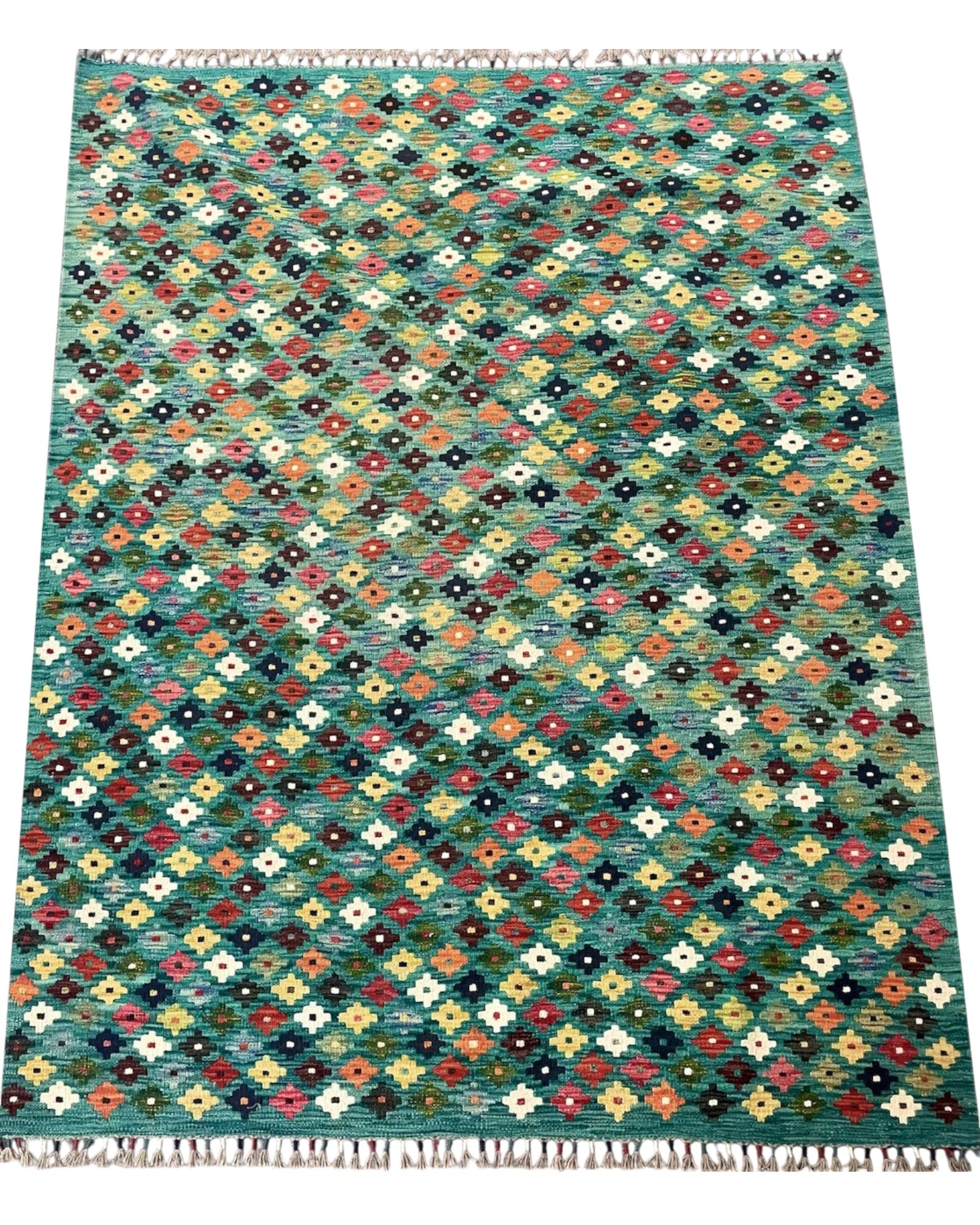 Handwoven Flat-Weave Kilim Rug l 205cm x 160cm.