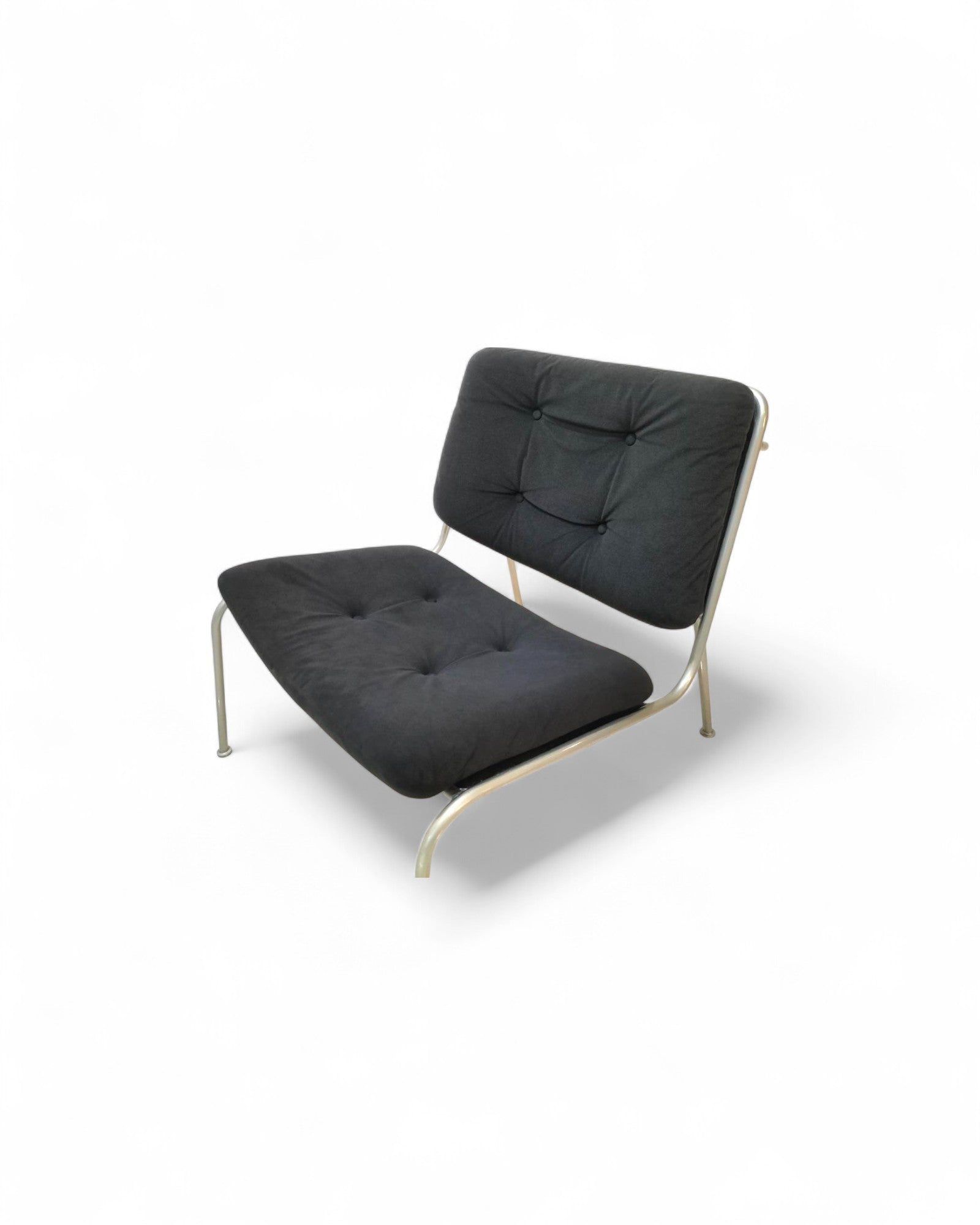 Mid Century Armchair Black Fabric - Original