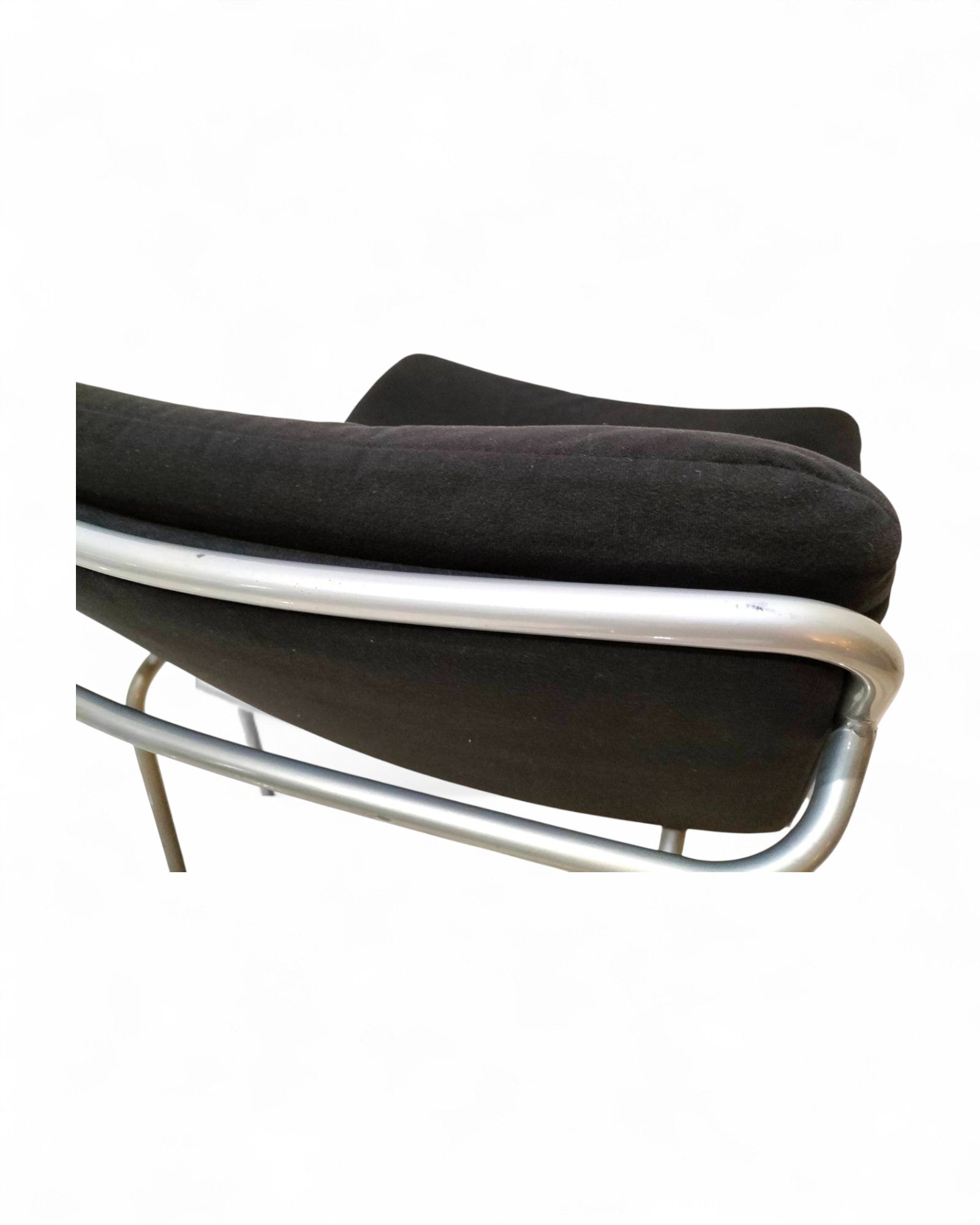 Mid Century Armchair Black Fabric - Original