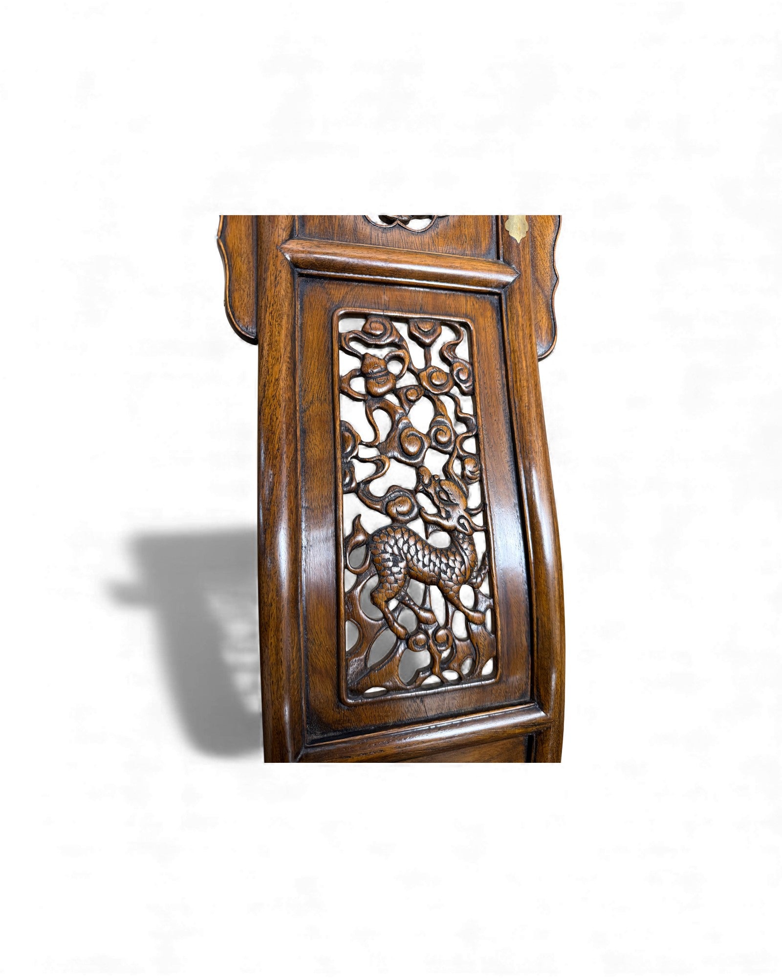 Hunting Chairs x 2 - Huang Hua Li Wood, Inlaid Bronze - Surround Living - 9