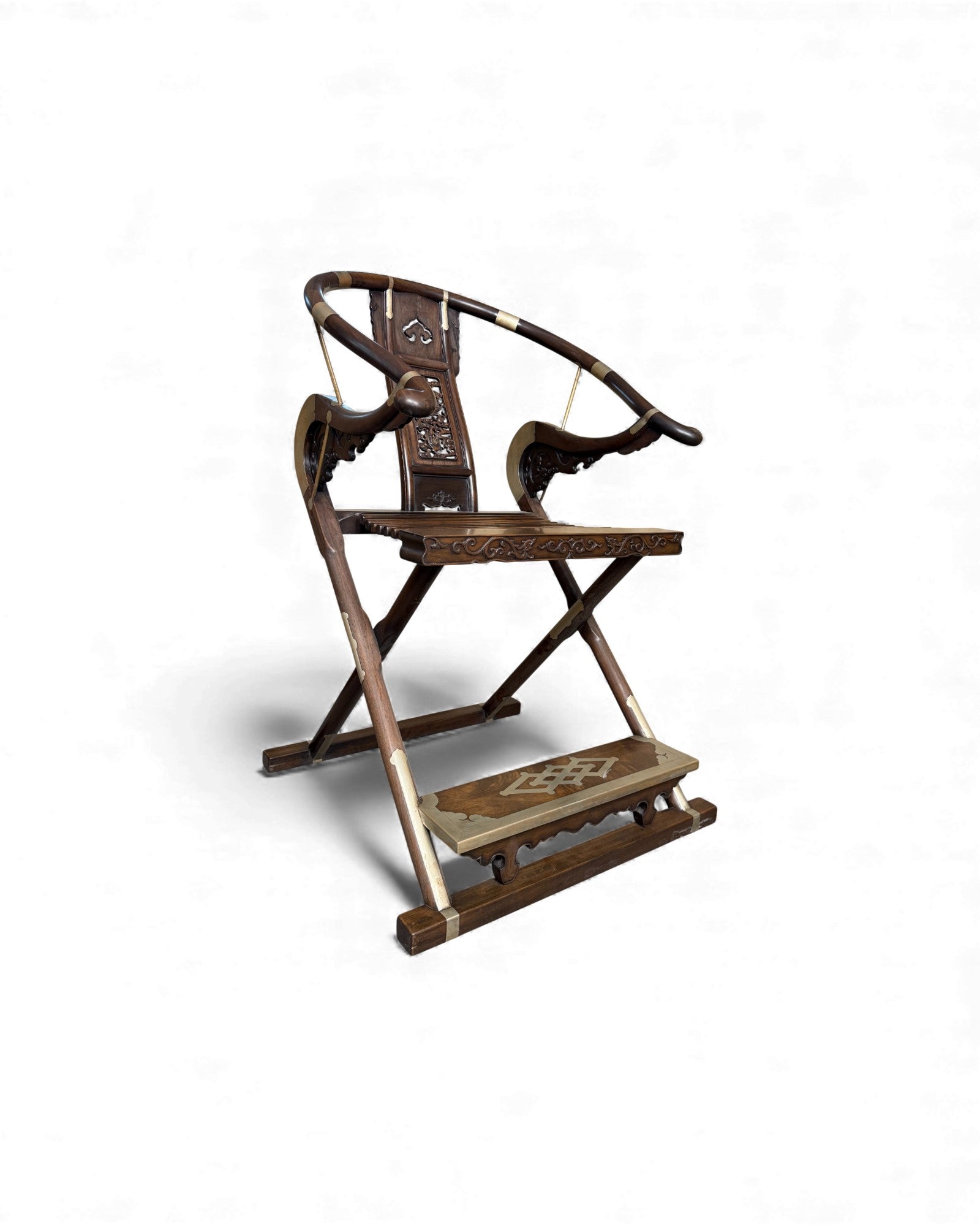 Hunting Chairs No. 2 - Zitan Wood Inlaid Bronze - Surround Living - 3