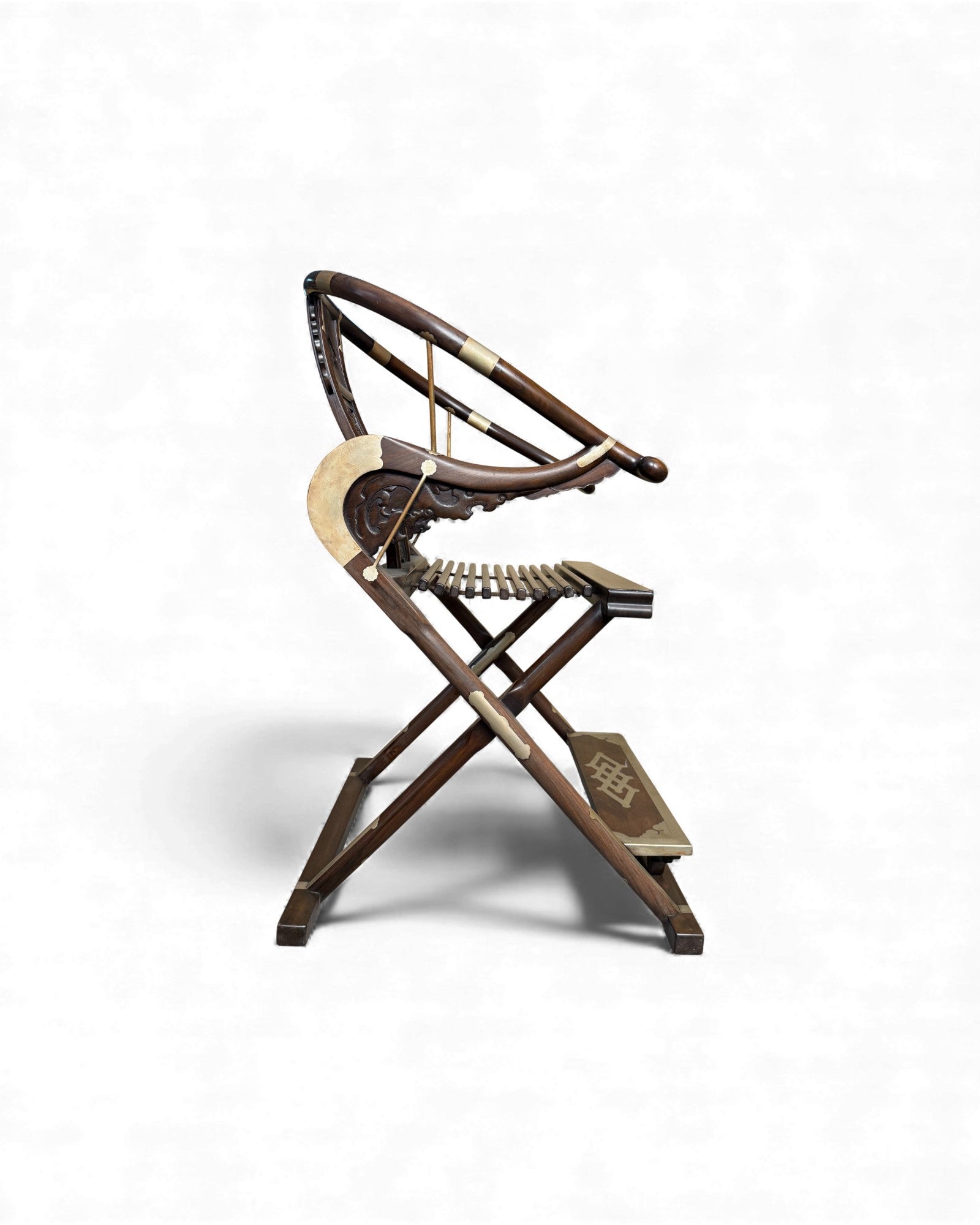Hunting Chairs No. 2 - Zitan Wood Inlaid Bronze - Surround Living - 2