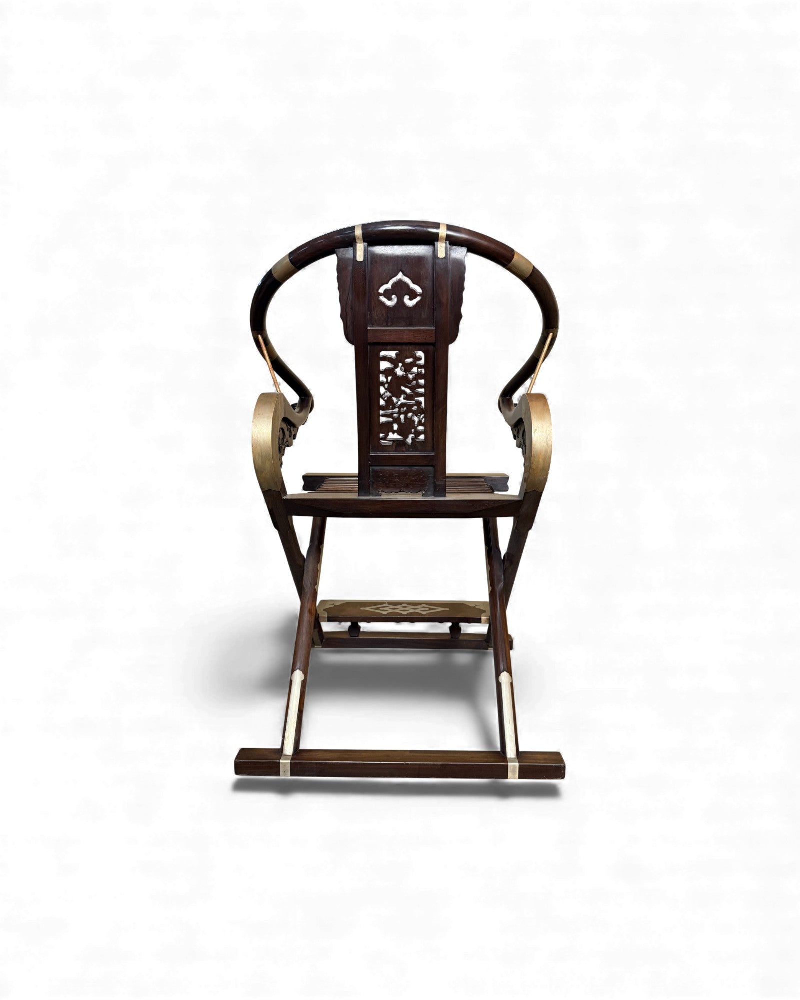Hunting Chairs No. 2 - Zitan Wood Inlaid Bronze - Surround Living - 4
