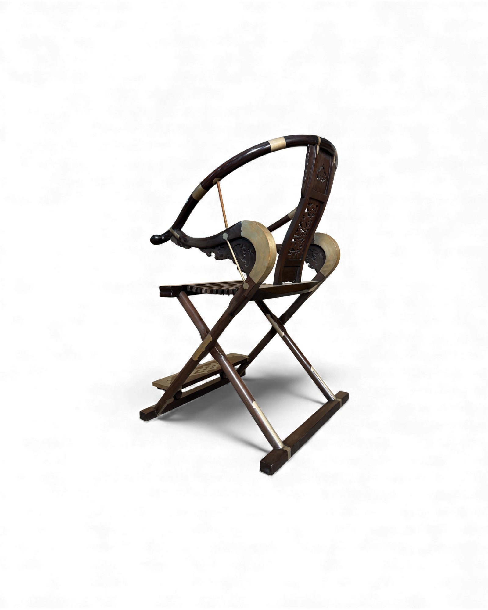 Hunting Chairs No. 2 - Zitan Wood Inlaid Bronze - Surround Living - 7
