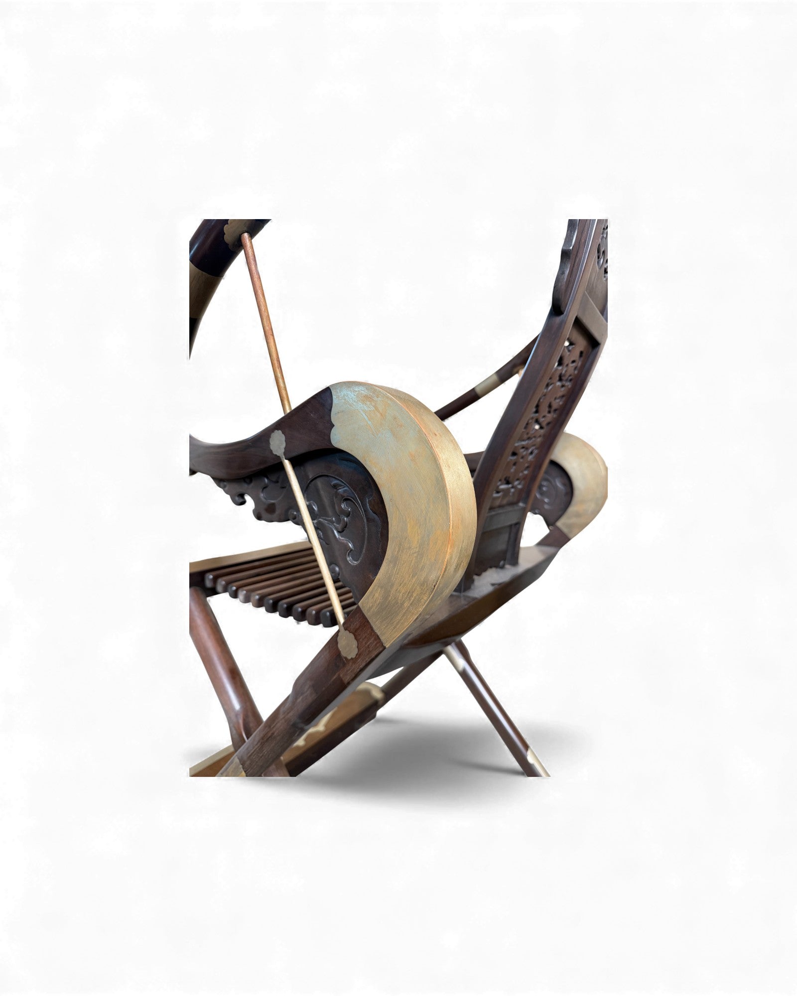 Hunting Chairs No. 2 - Zitan Wood Inlaid Bronze - Surround Living - 8