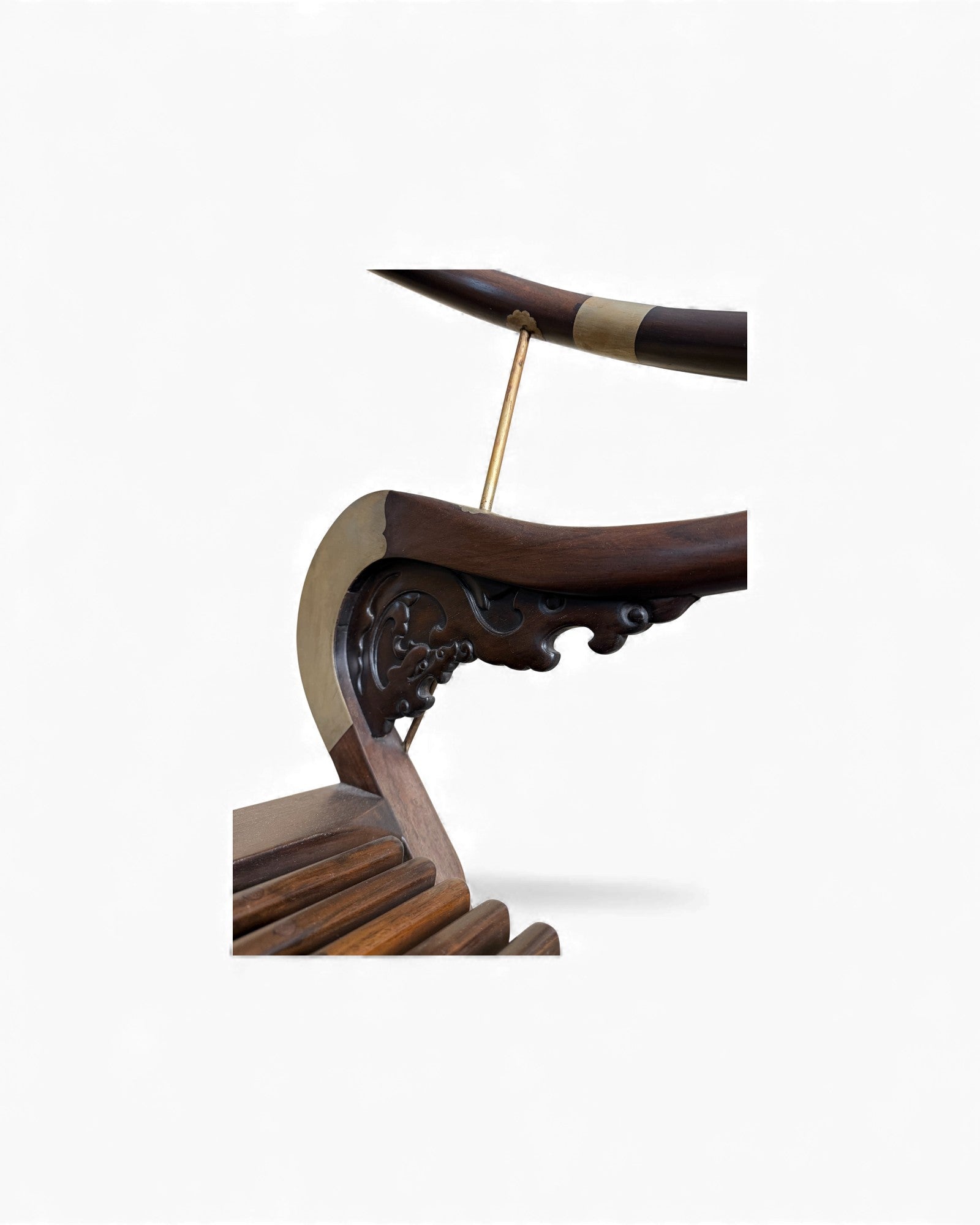 Hunting Chairs No. 2 - Zitan Wood Inlaid Bronze - Surround Living - 9