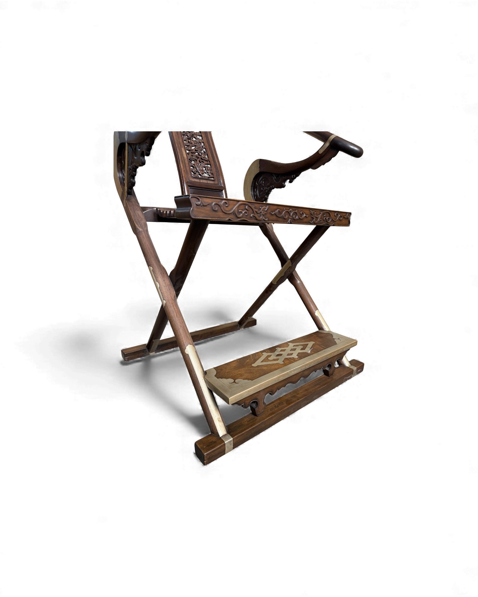 Hunting Chairs No. 2 - Zitan Wood Inlaid Bronze - Surround Living - 10