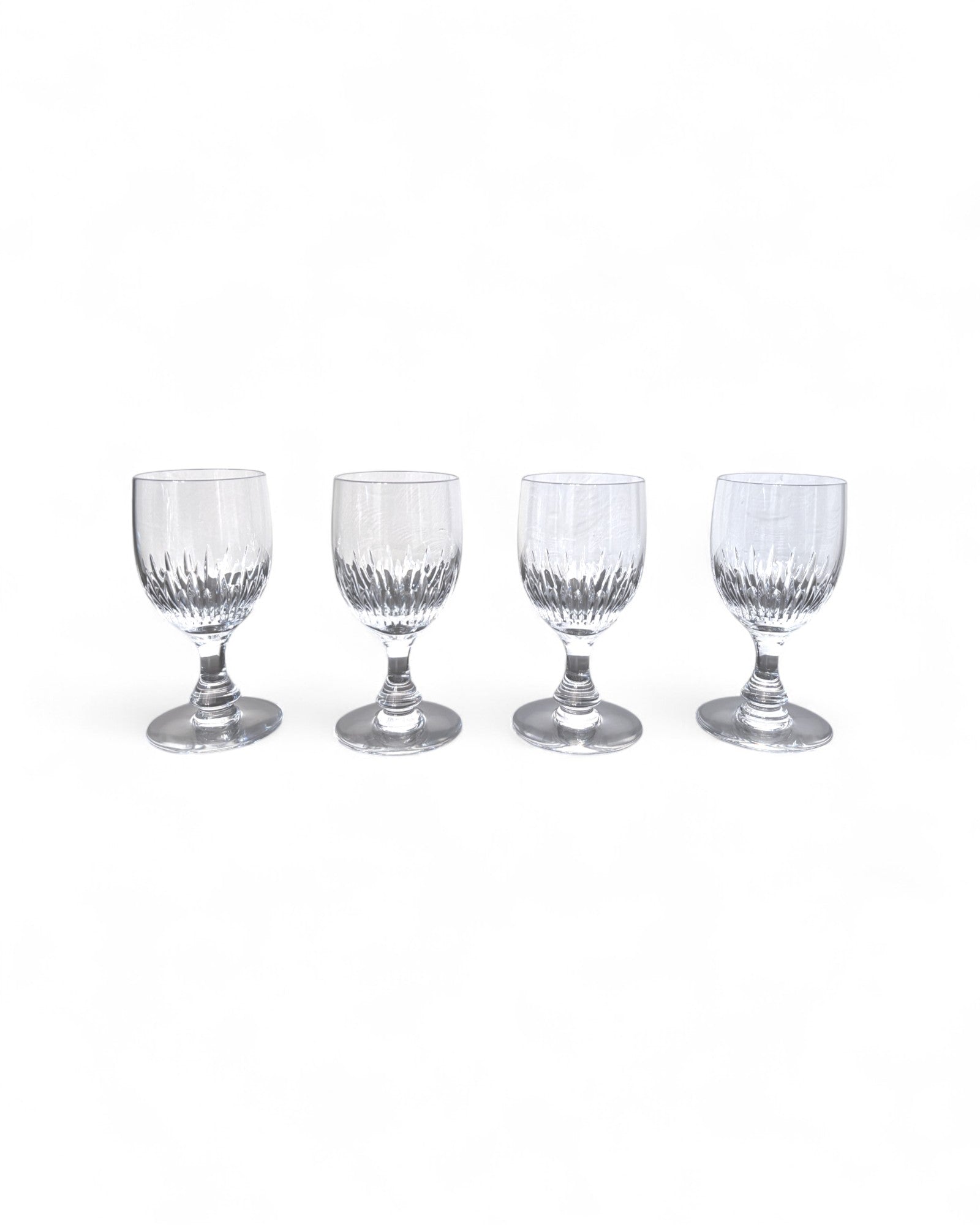 Vintage Baccarat Crystal Cordial Glasses - Set of 4