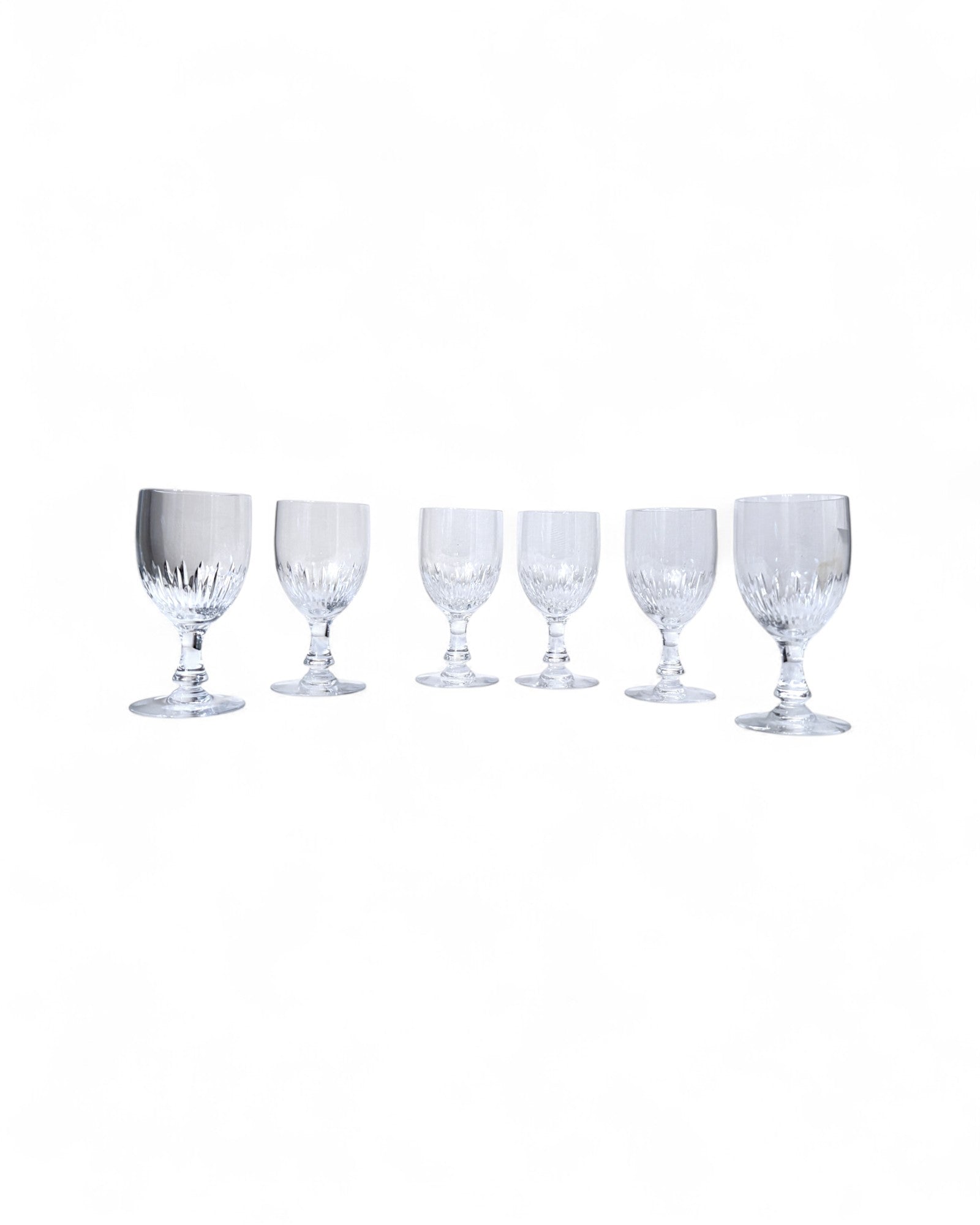 Vintage Baccarat Cut Crystal Wine Glasses – Set of 6