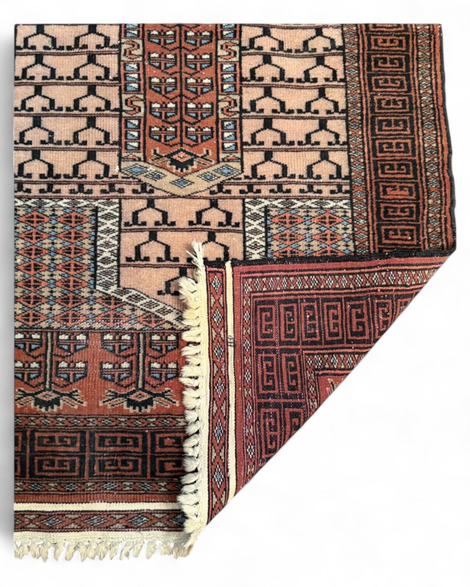 Vintage Afghan Baluch Prayer Rug | 94 x 62 x 2