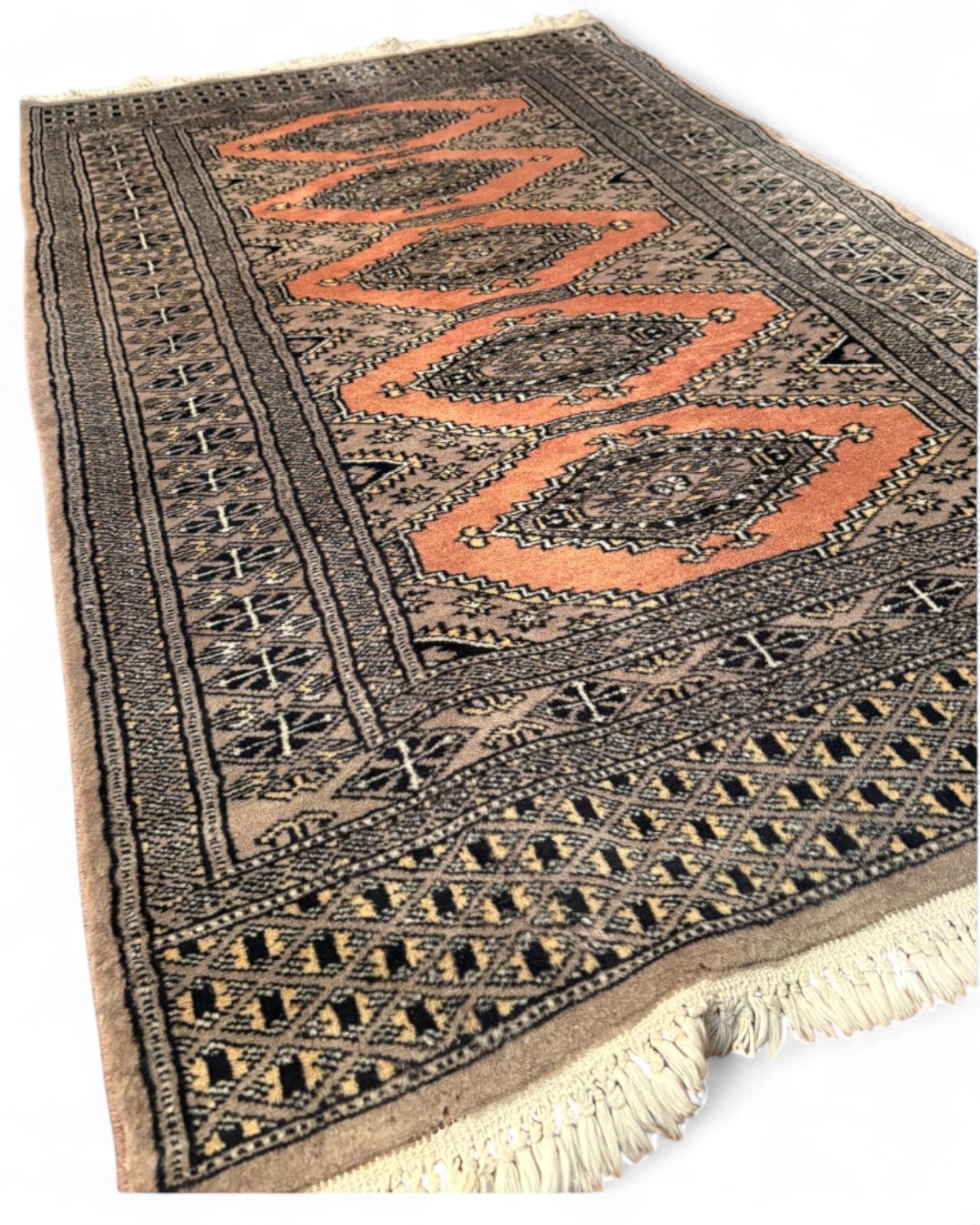 Vintage Baluch Tribal Runner with Medallion Motif | 180 x 50 x 2
