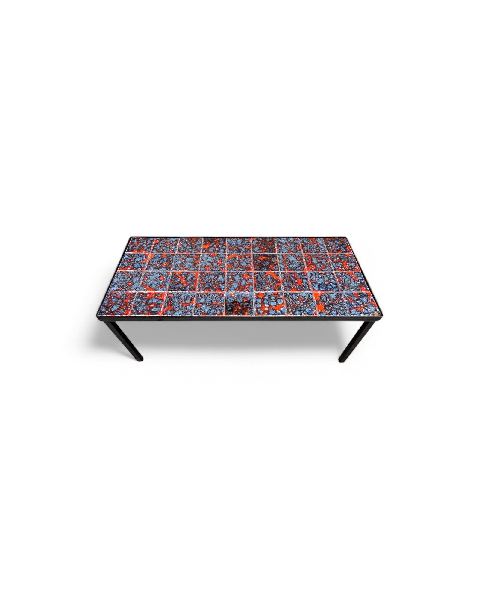 Purple Rain, Red Swiss Ceramic Tiled Coffee Table