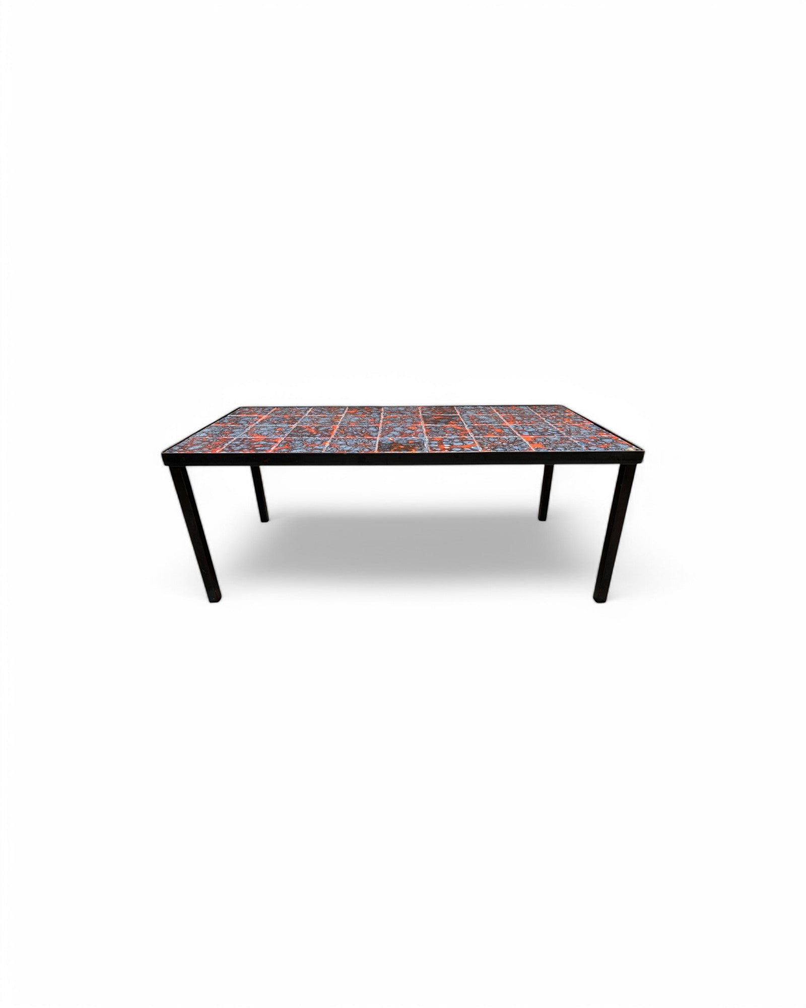 Purple Rain, Red Swiss Ceramic Tiled Coffee Table