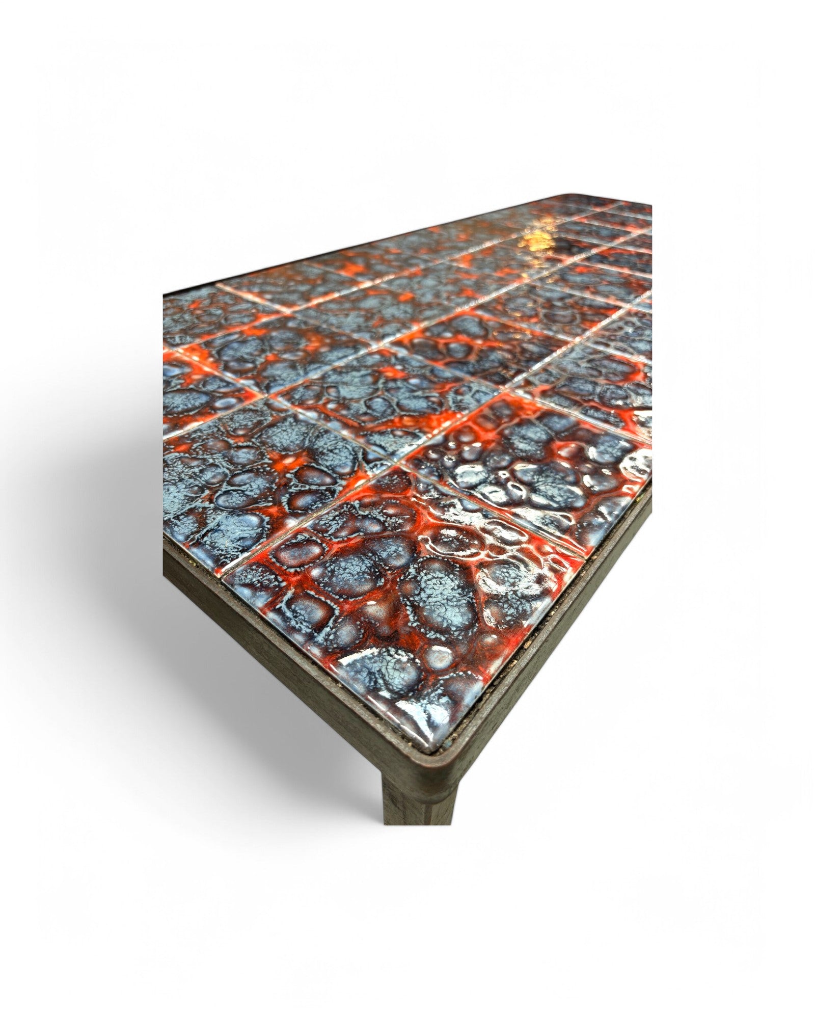 Purple Rain, Red Swiss Ceramic Tiled Coffee Table