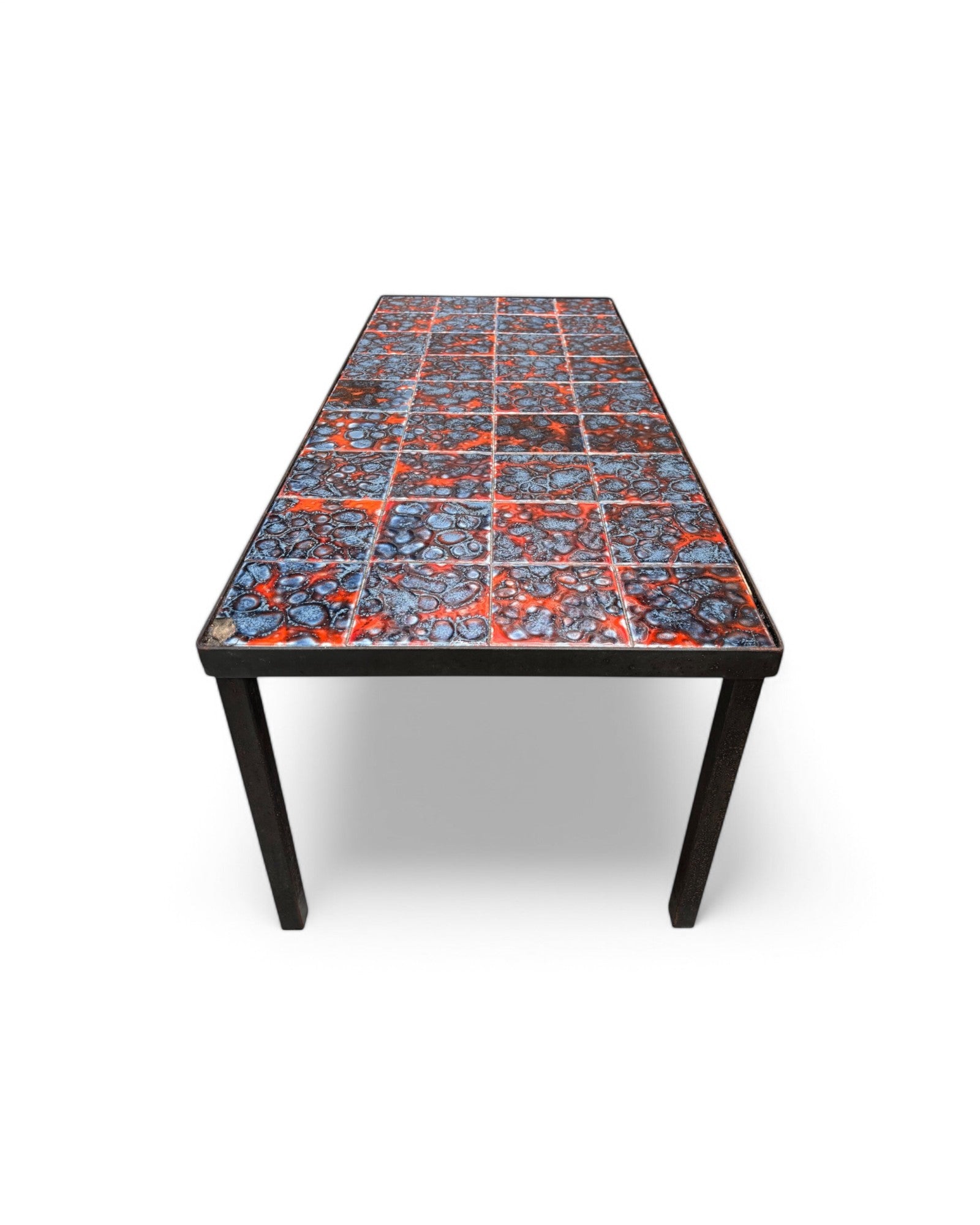 Purple Rain, Red Swiss Ceramic Tiled Coffee Table