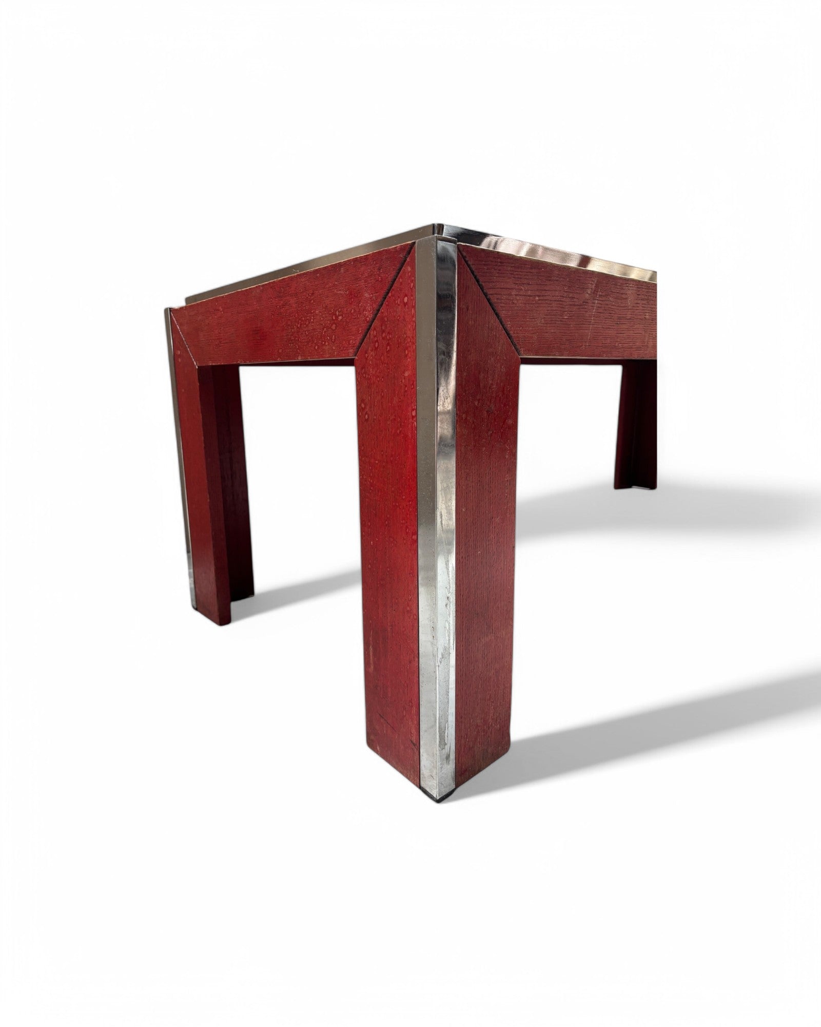 King of Limbs, Red Abstract Swiss Ceramic Coffee Table