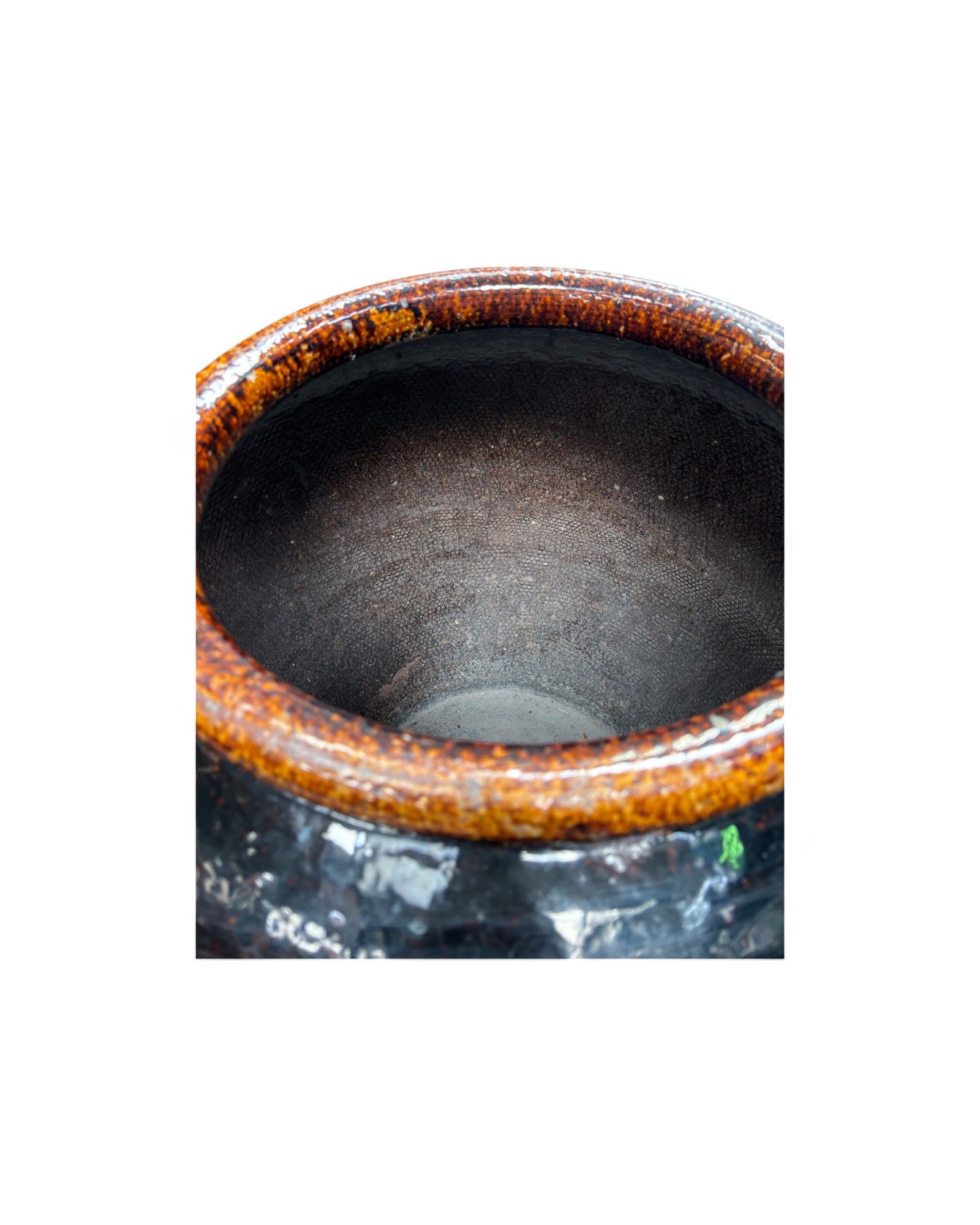 Giant Siamese Brutalist Clay Brown Water Pot