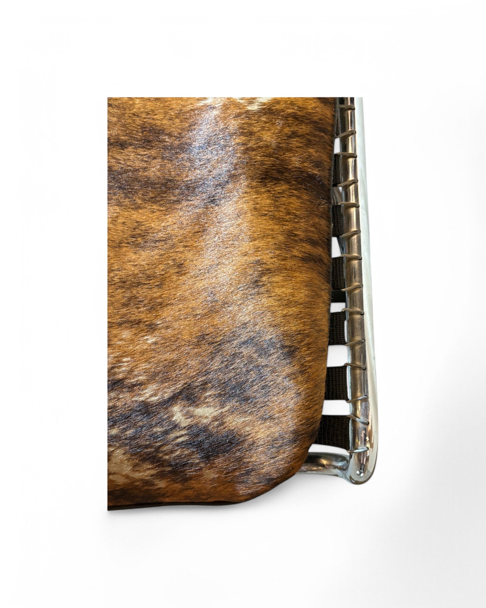 Cow Hyde Leather Chaise Long