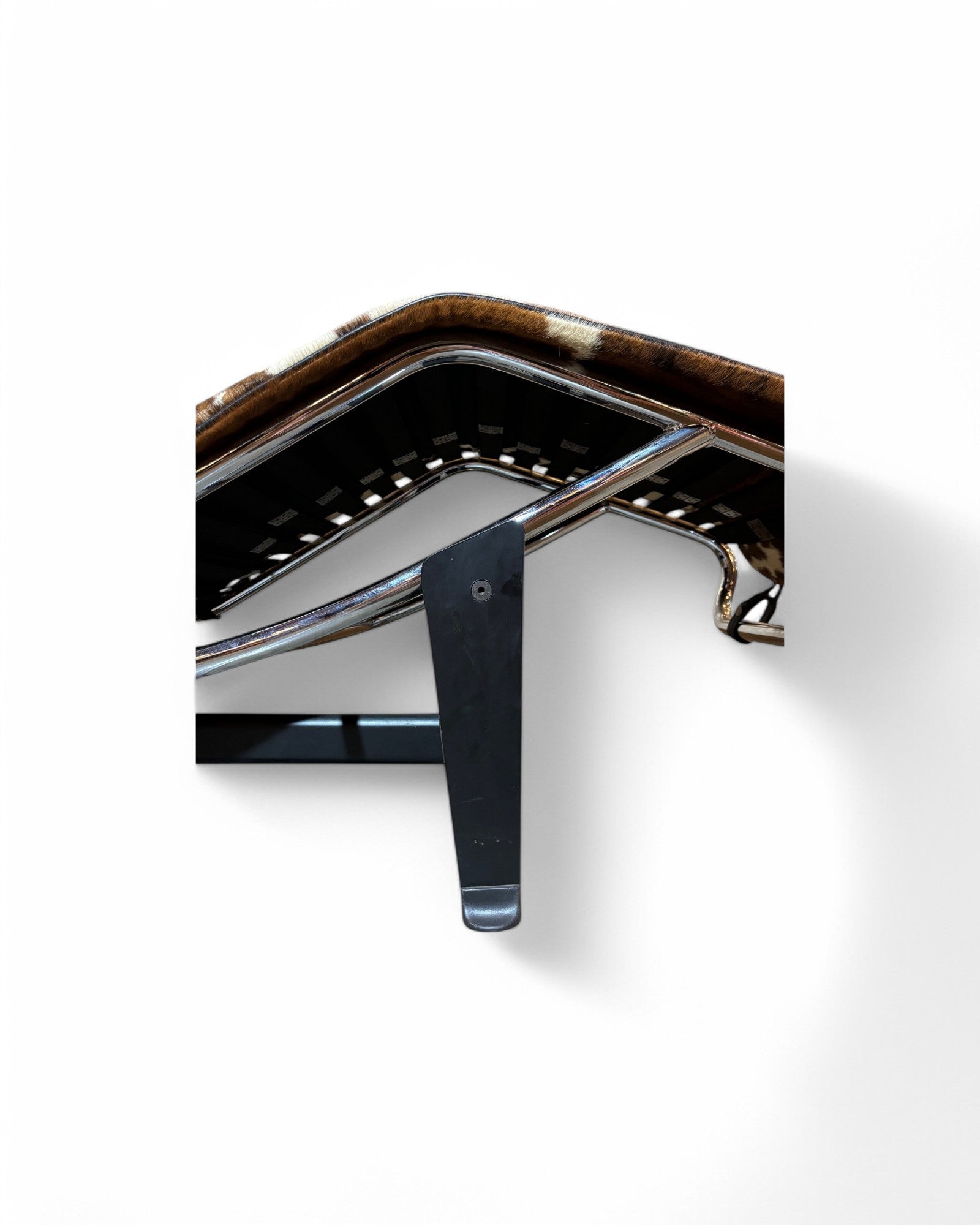 Cow Hyde Leather Chaise Long