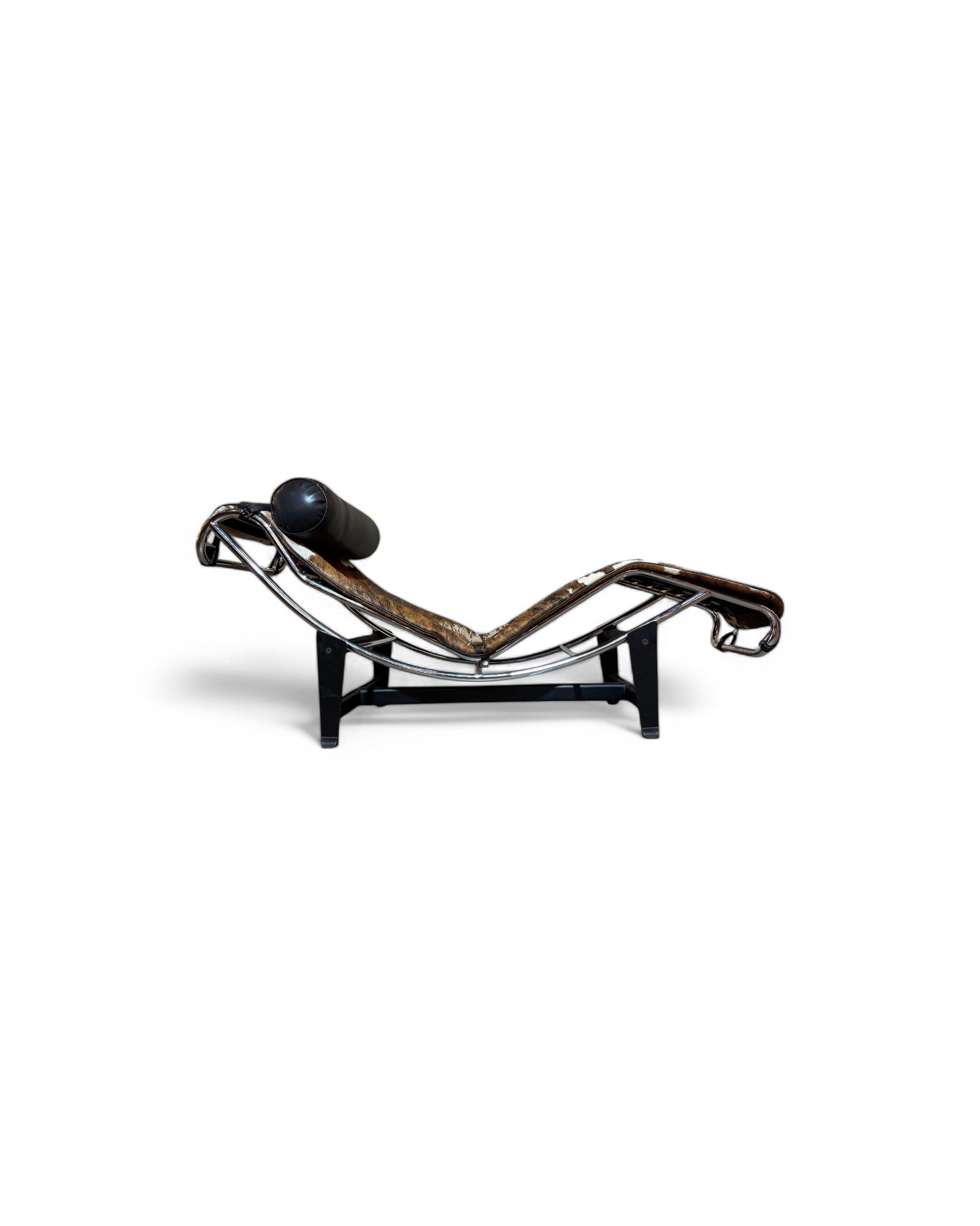 Cow Hyde Leather Chaise Long