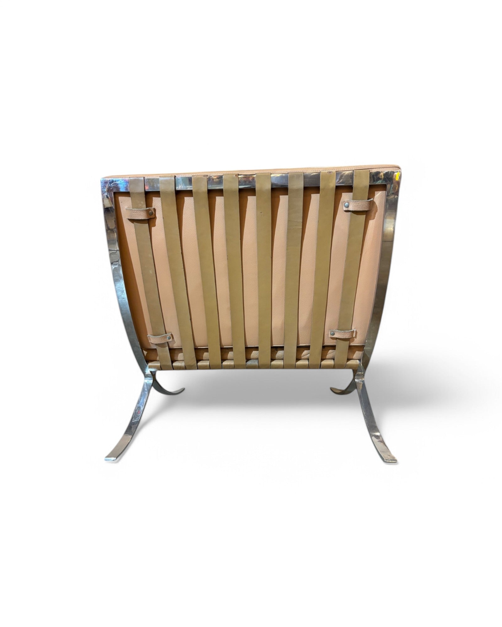 Barcelona Chair, Leather Modernist tan peach - Orignal (Without Tag)