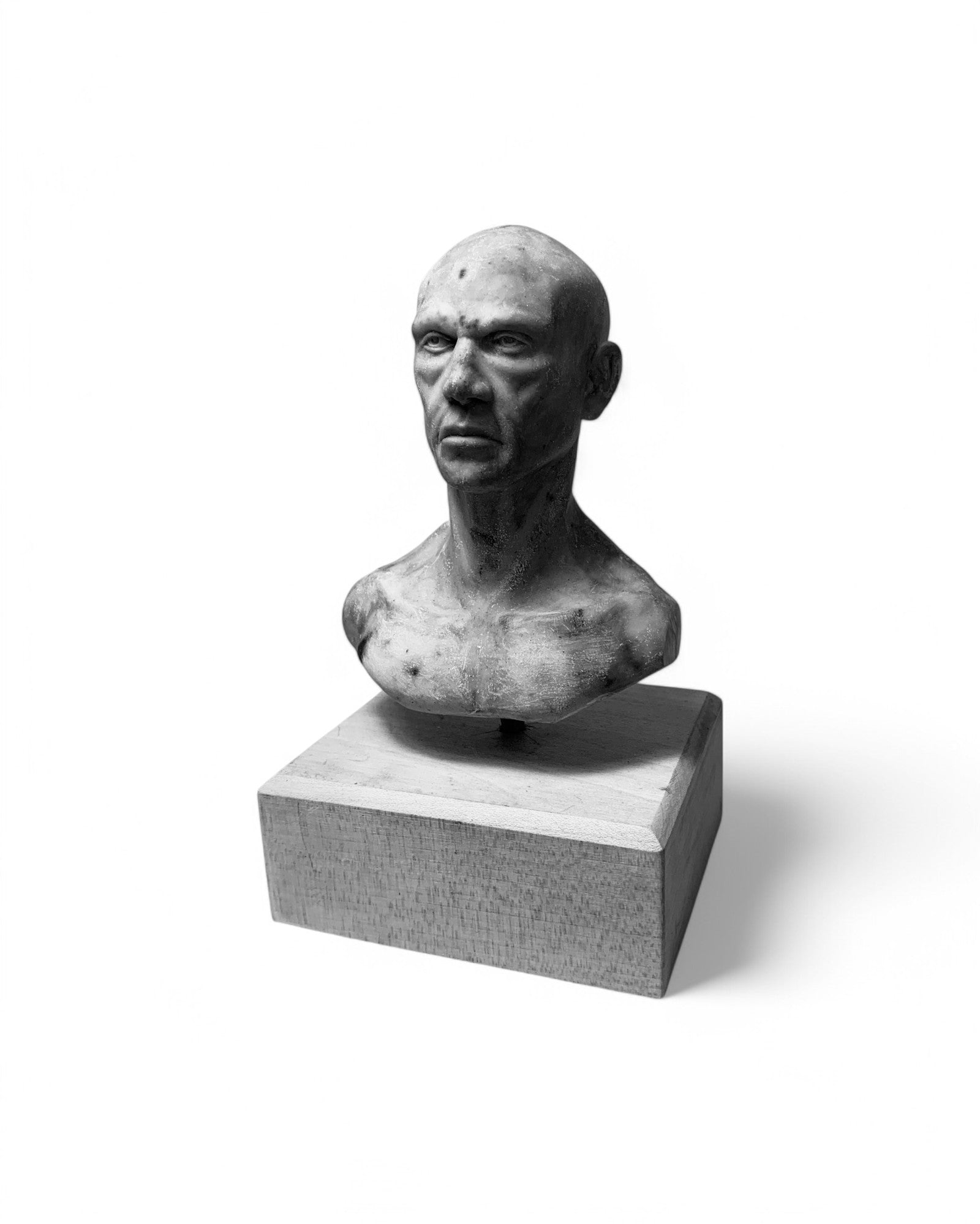 Bust on Wood Wase 16cm/10cm