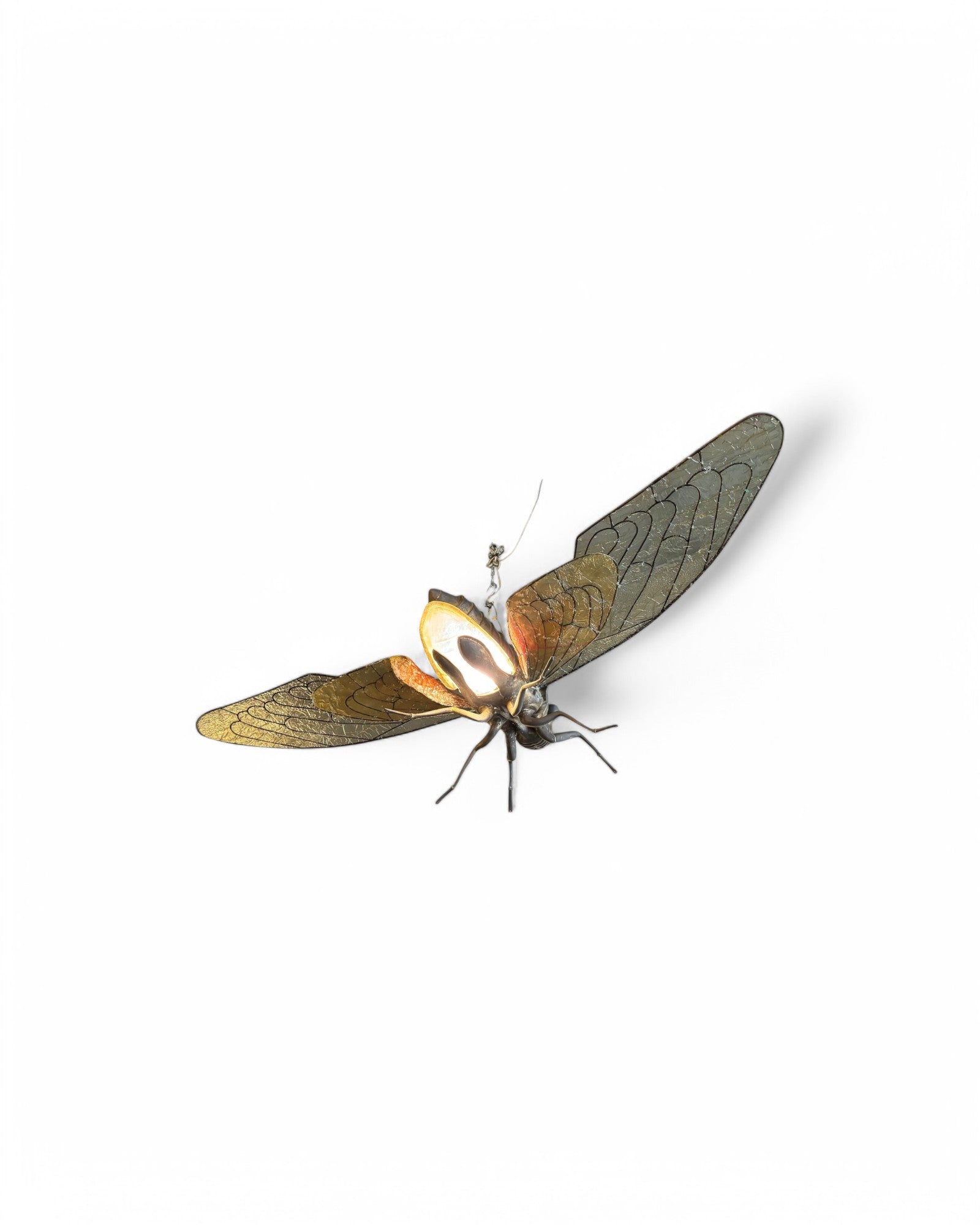 Cicada Sculpture Resin Ceiling Lamp