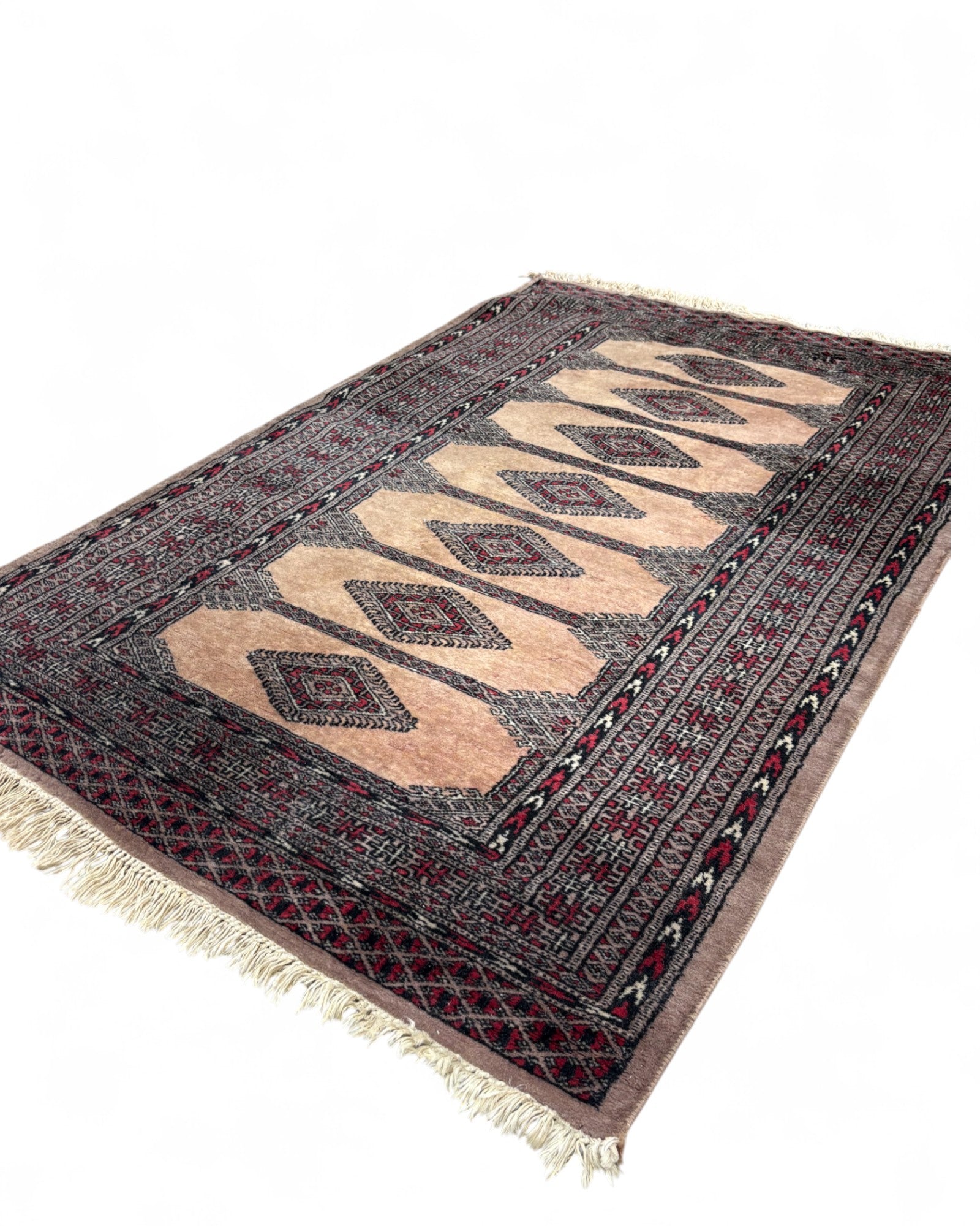 Hand-knotted Vintage Bokhara rug | 95 x 150cm