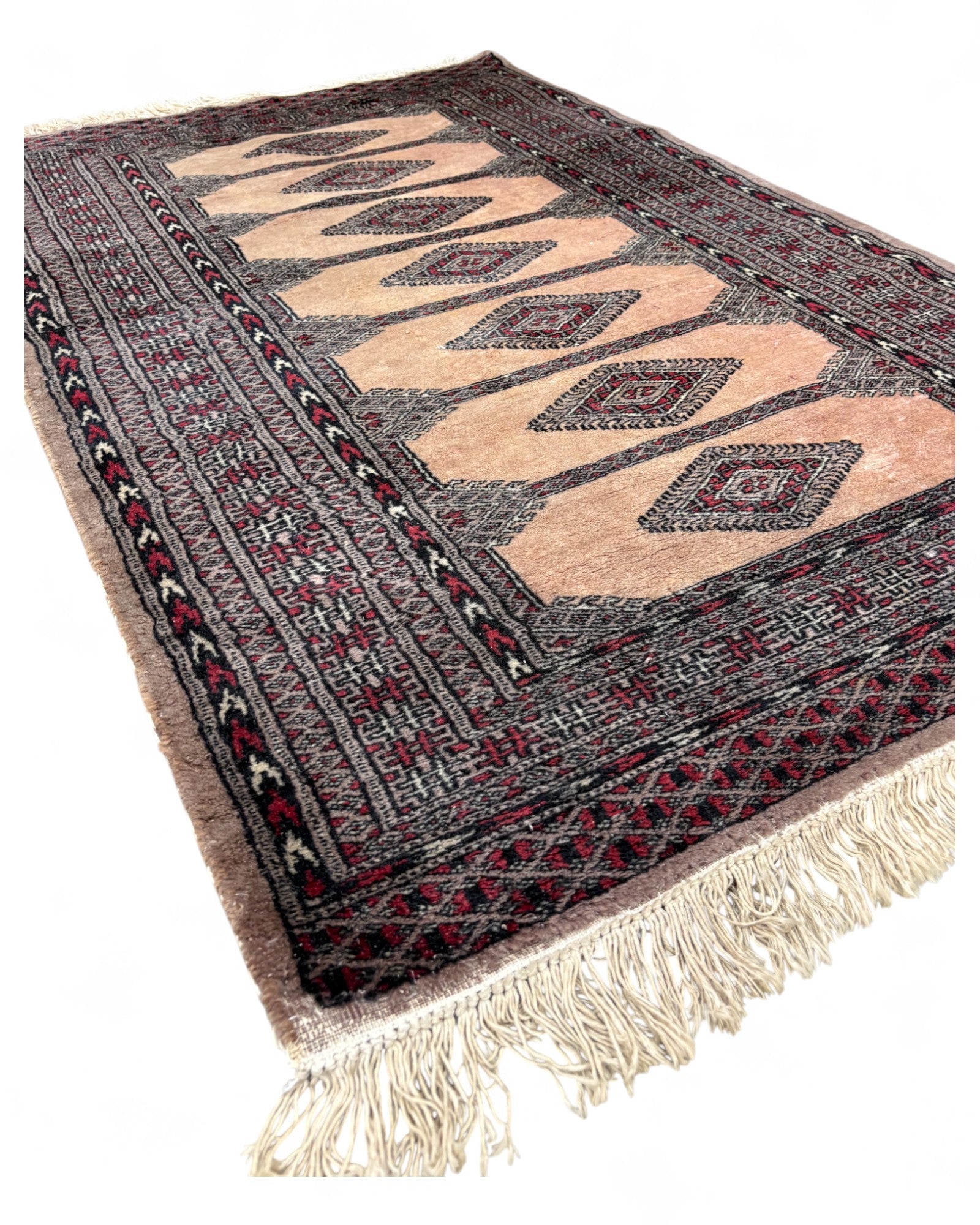 Hand-knotted Vintage Bokhara rug | 95 x 150cm