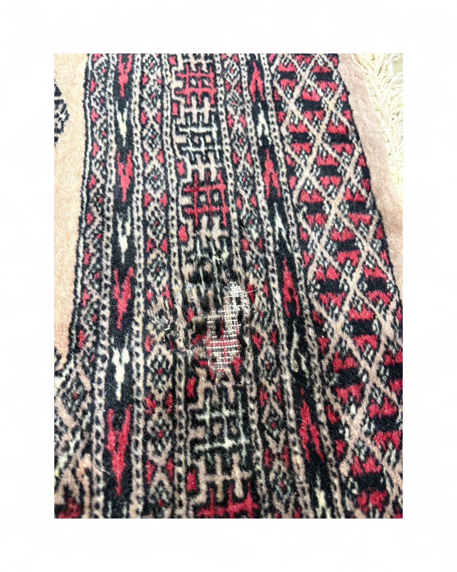 Hand-knotted Vintage Bokhara rug | 95 x 150cm