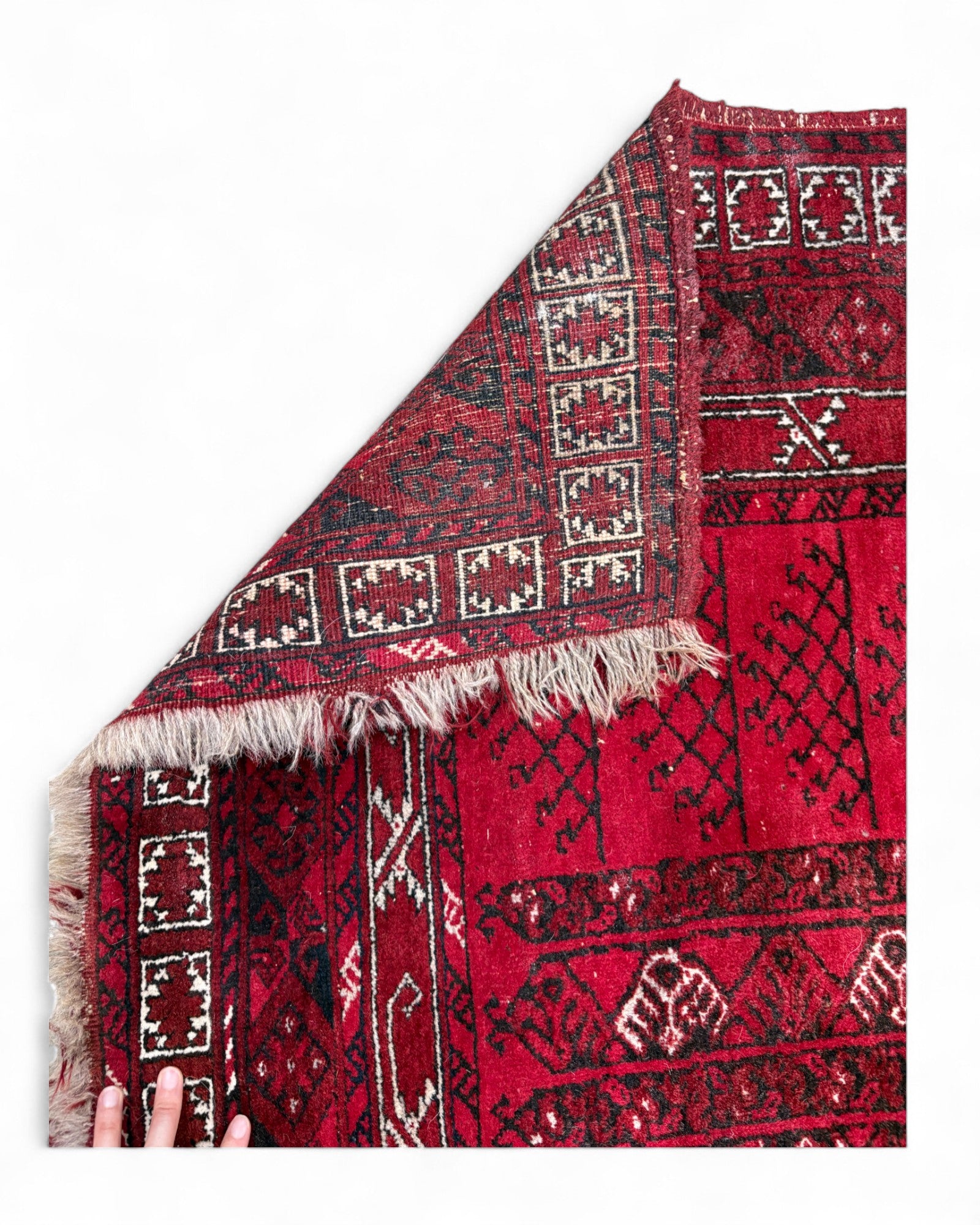 Vintage Afghan Wool Rug | 132 x 182cm